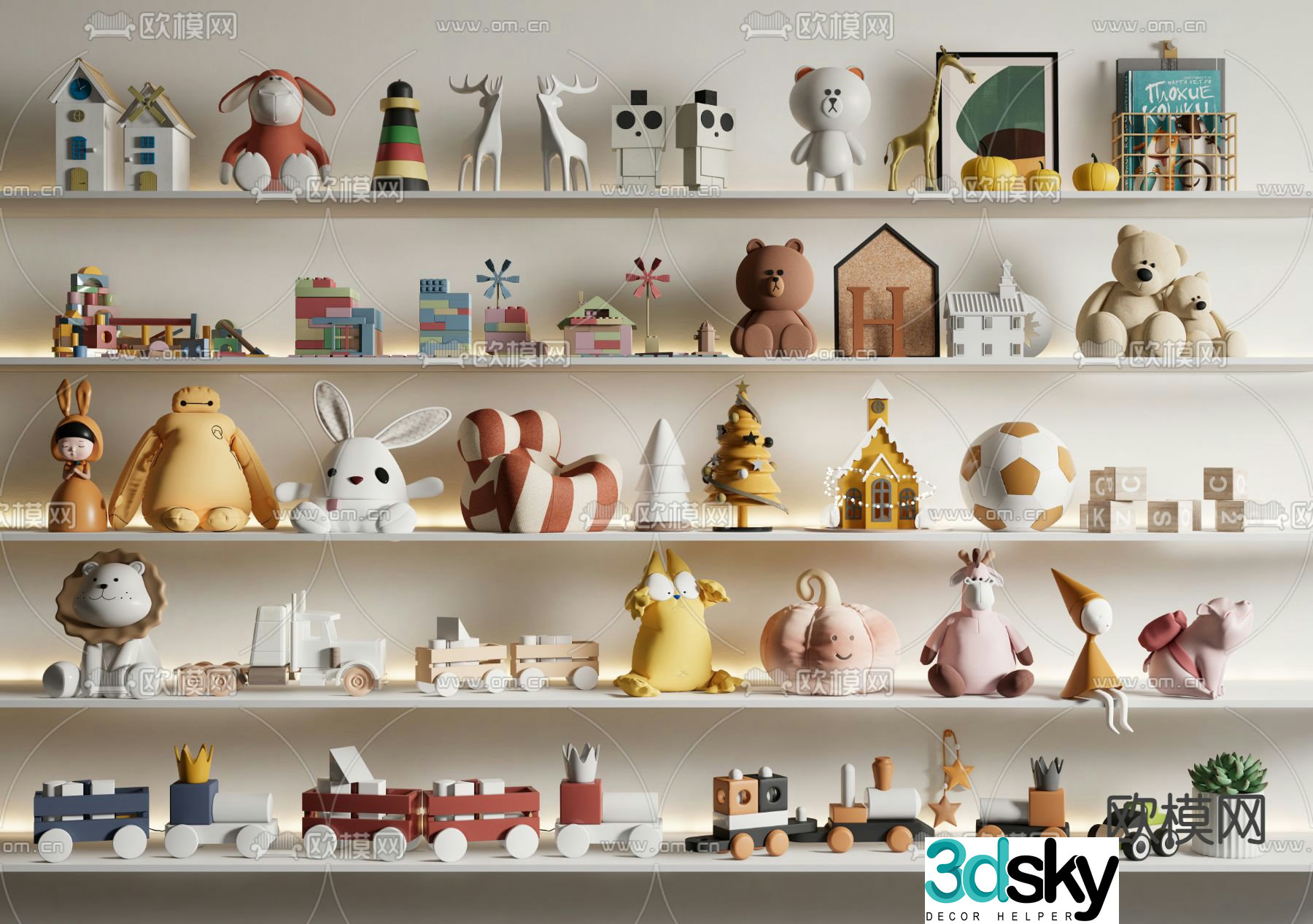 Children’s Decorations Dolls Toys Dolls Figures 3D Model