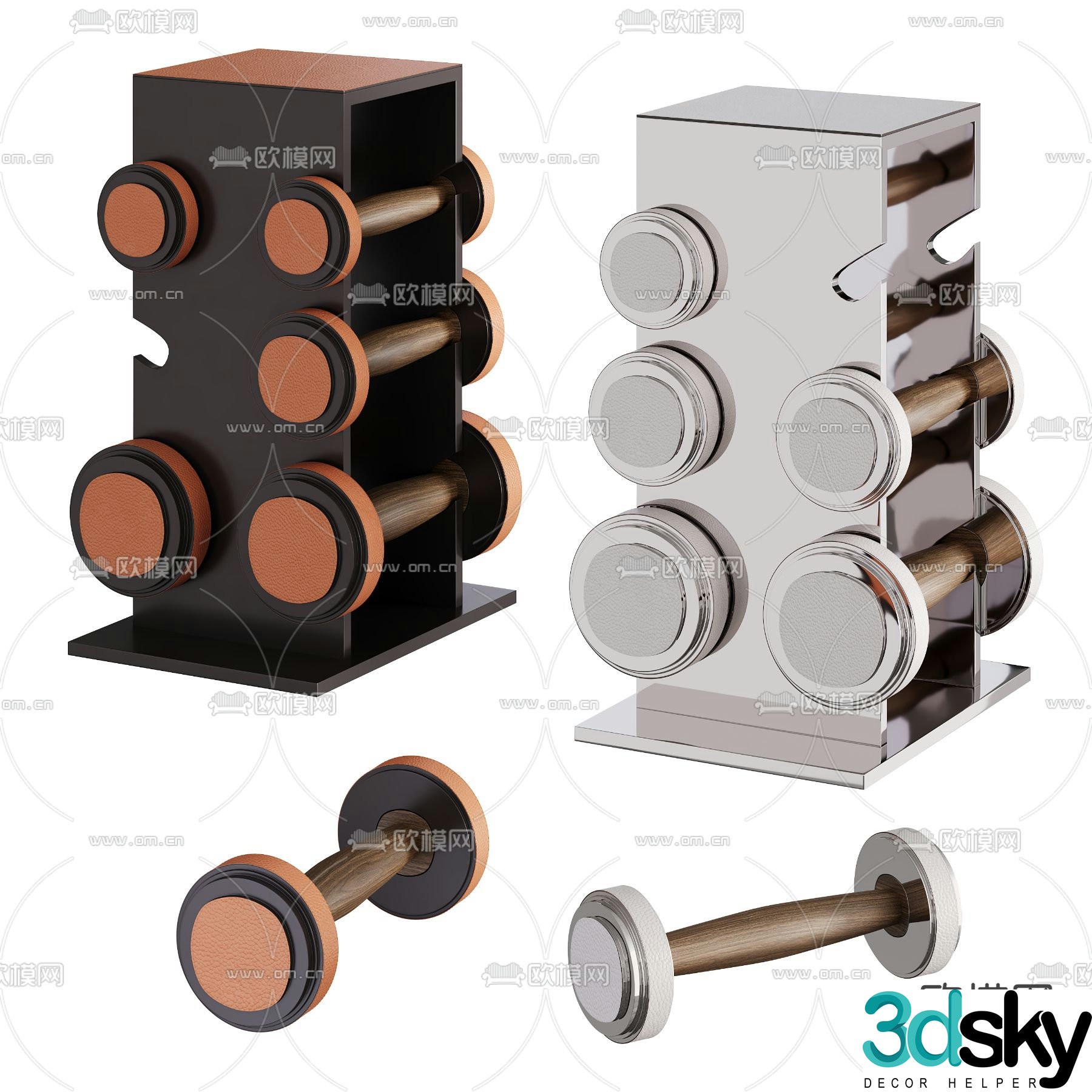 Magnus Gym dumbbell 23d model