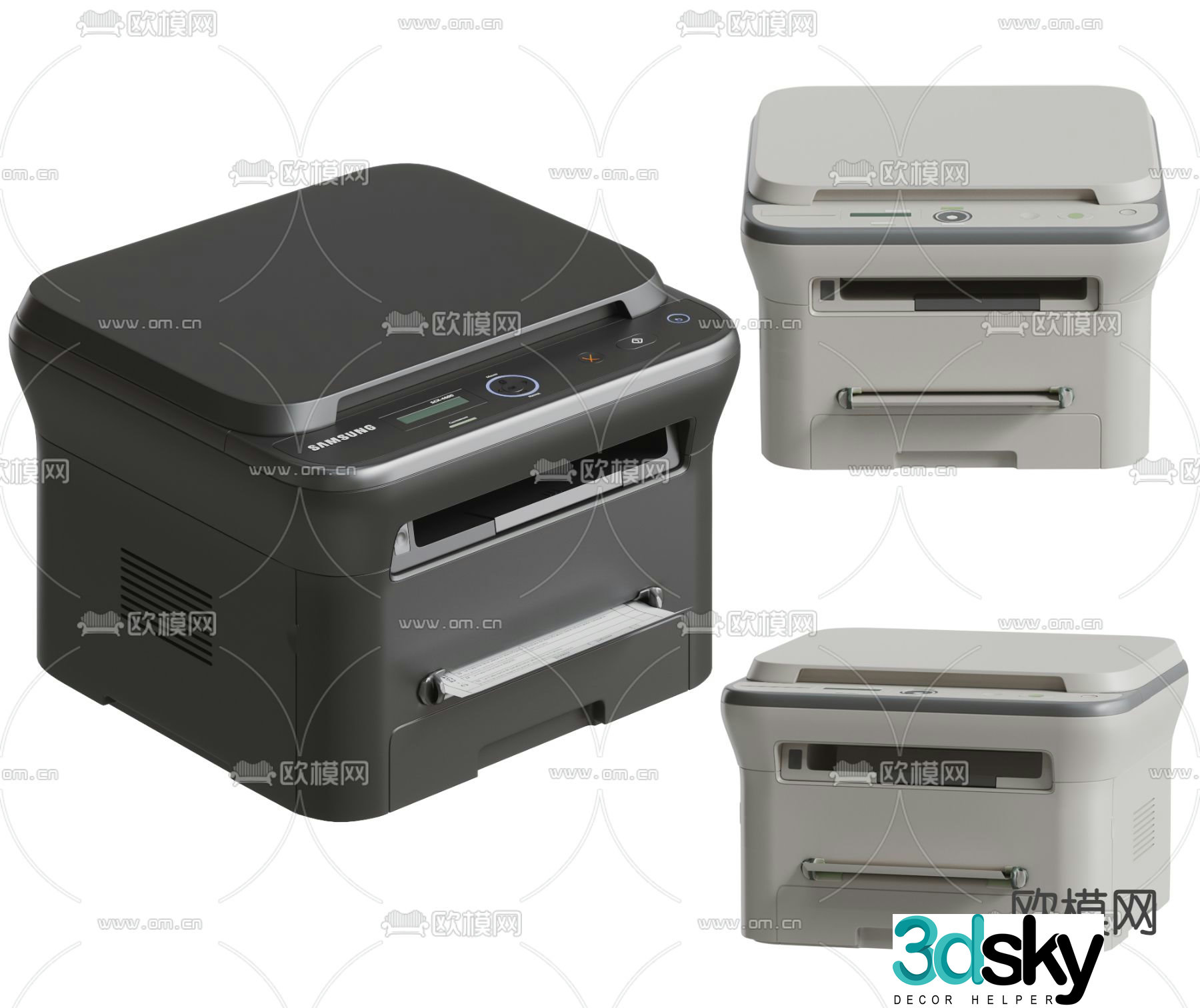printer scanner copier 3d model