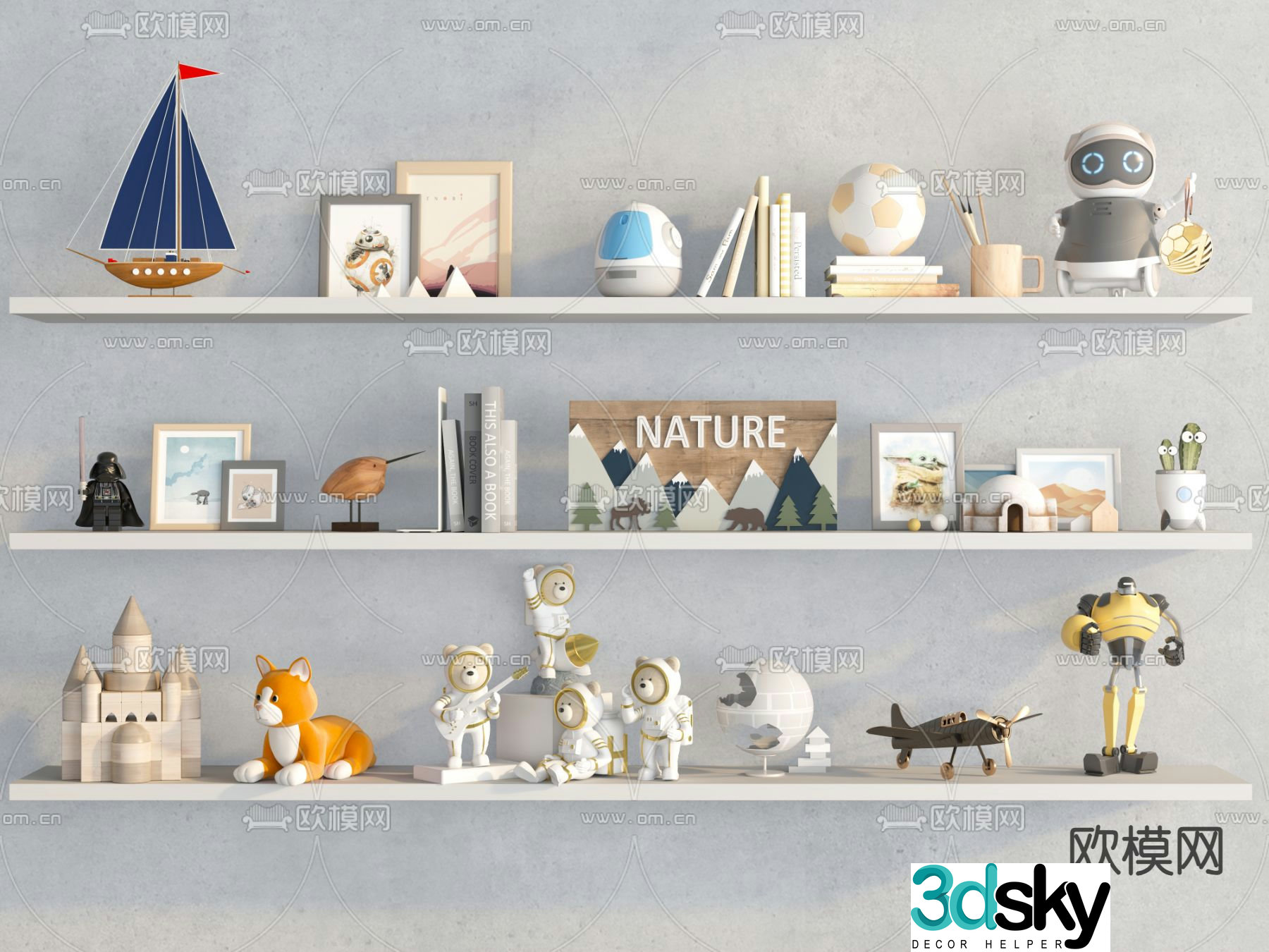Children’s decorations ornaments toys dolls dolls 3d model