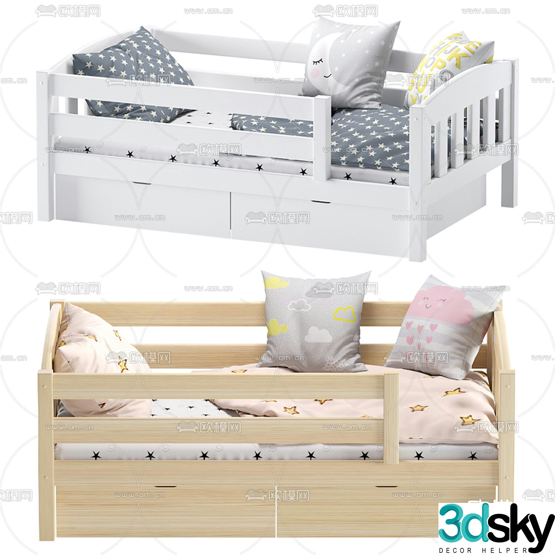 Children’s bed 3d model