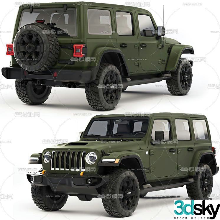 jeep car free 3d model