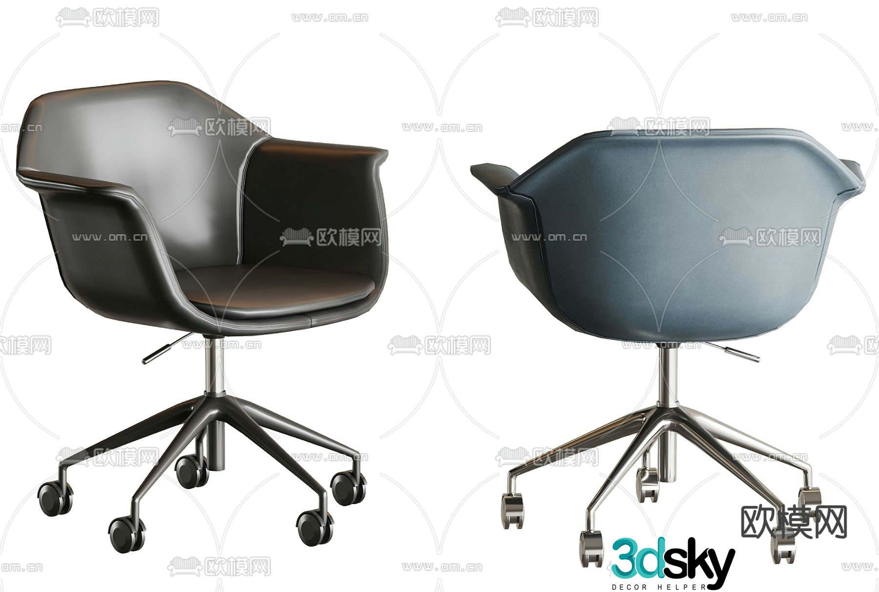 Office chair shift chair negotiation chair 3D model
