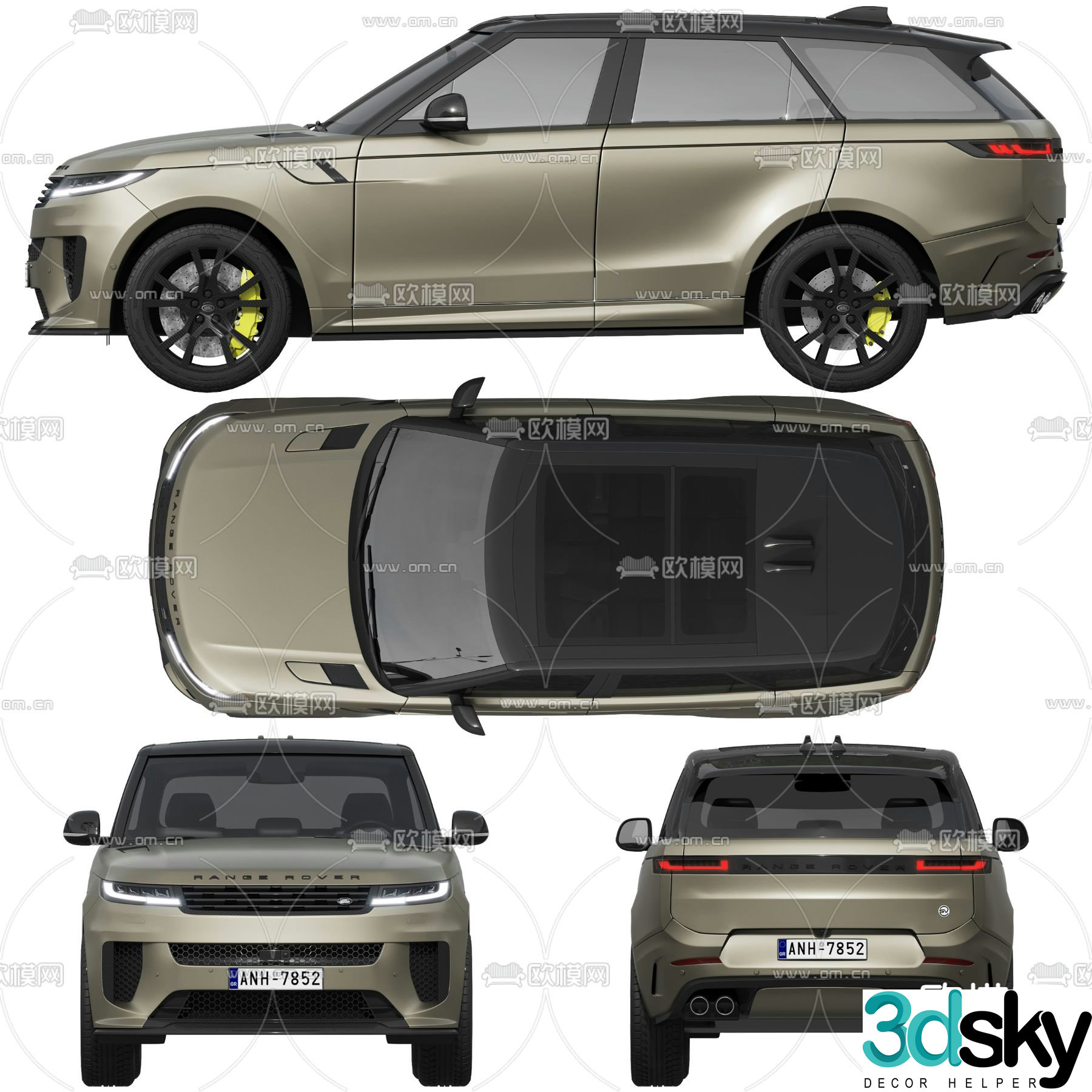 land rover off road vehicle 3d model