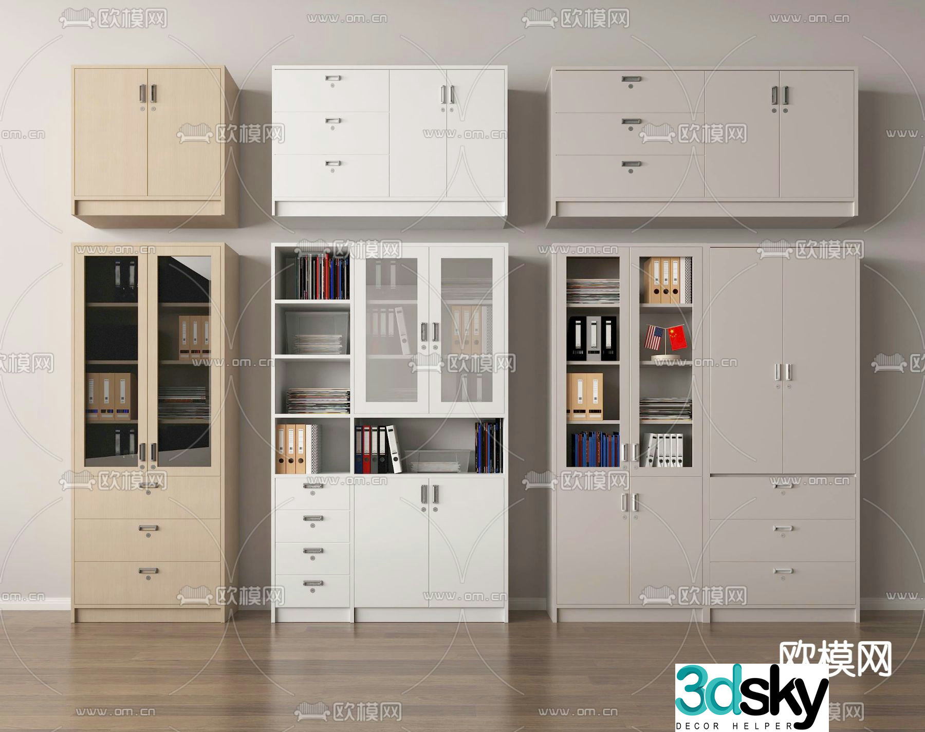 File cabinet information cabinet filing cabinet 3d model