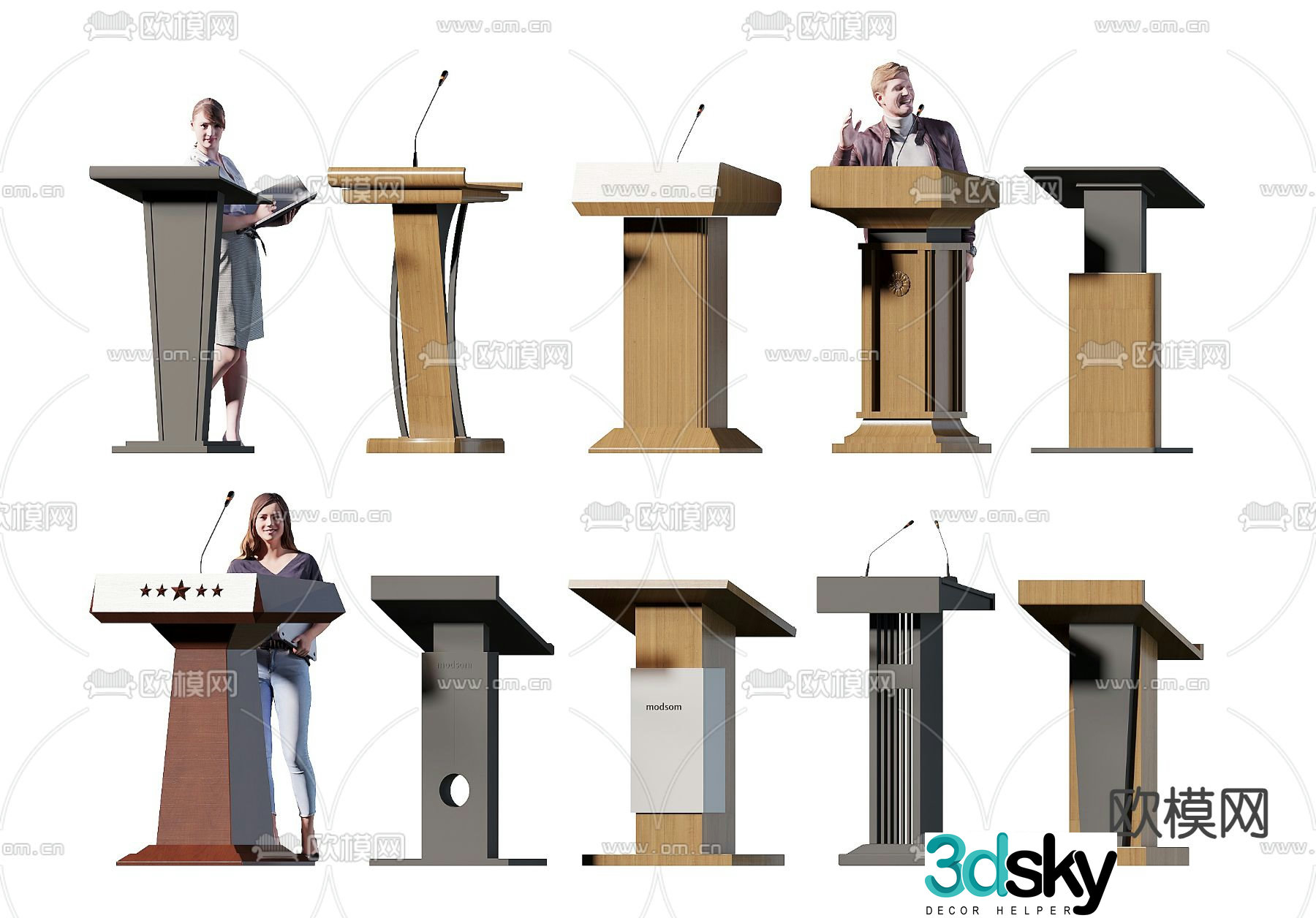 podium hosting podium award podium podium 3d model