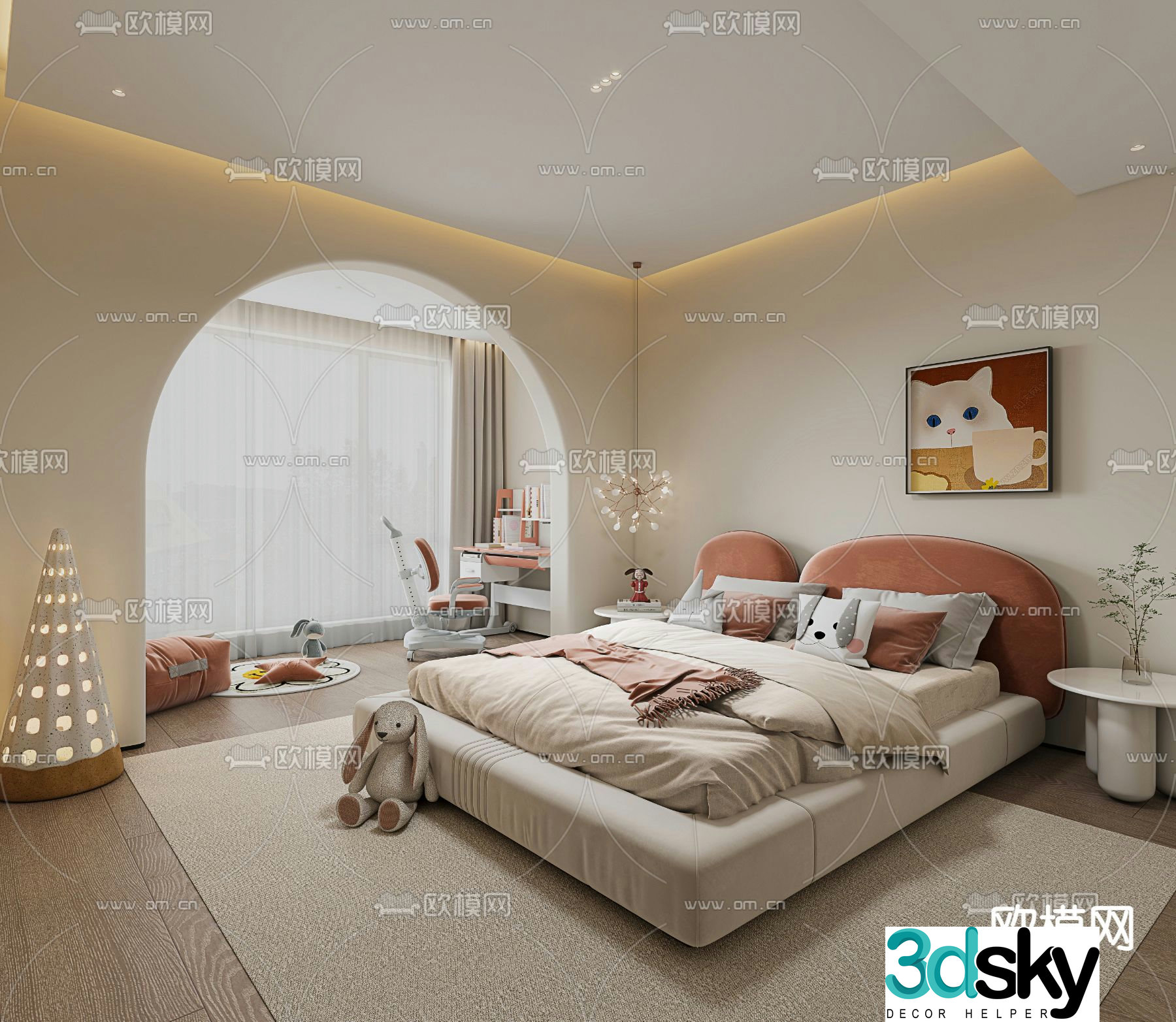 child bed child bed 3d model