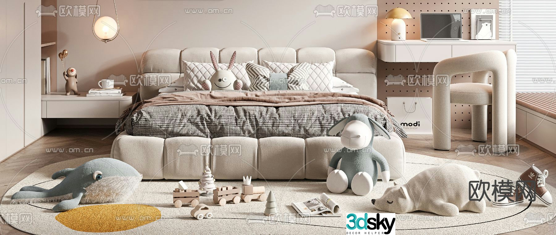 child bed child bed 3d model