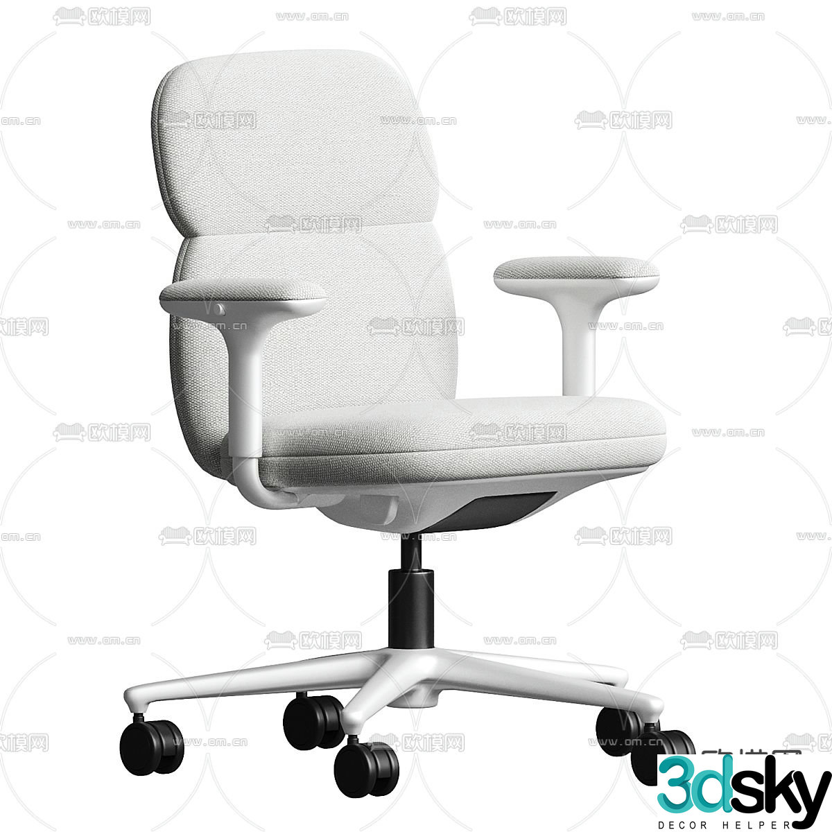 Office chair conference chair staff chair 3d model