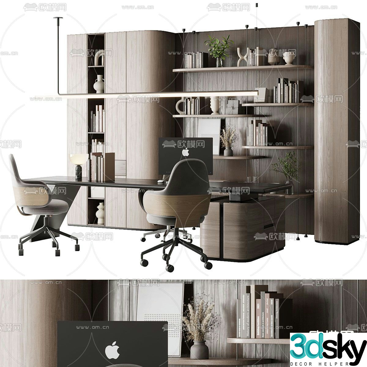 desk desk boss desk 3d model