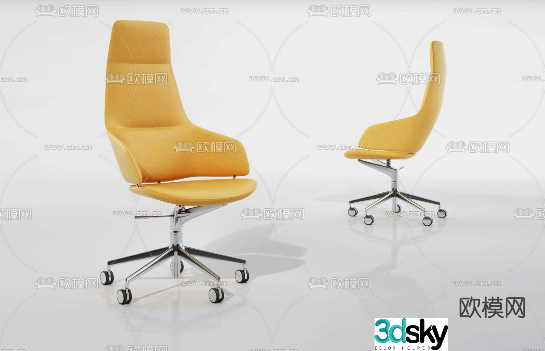 Office chair executive chair boss chair 3d model