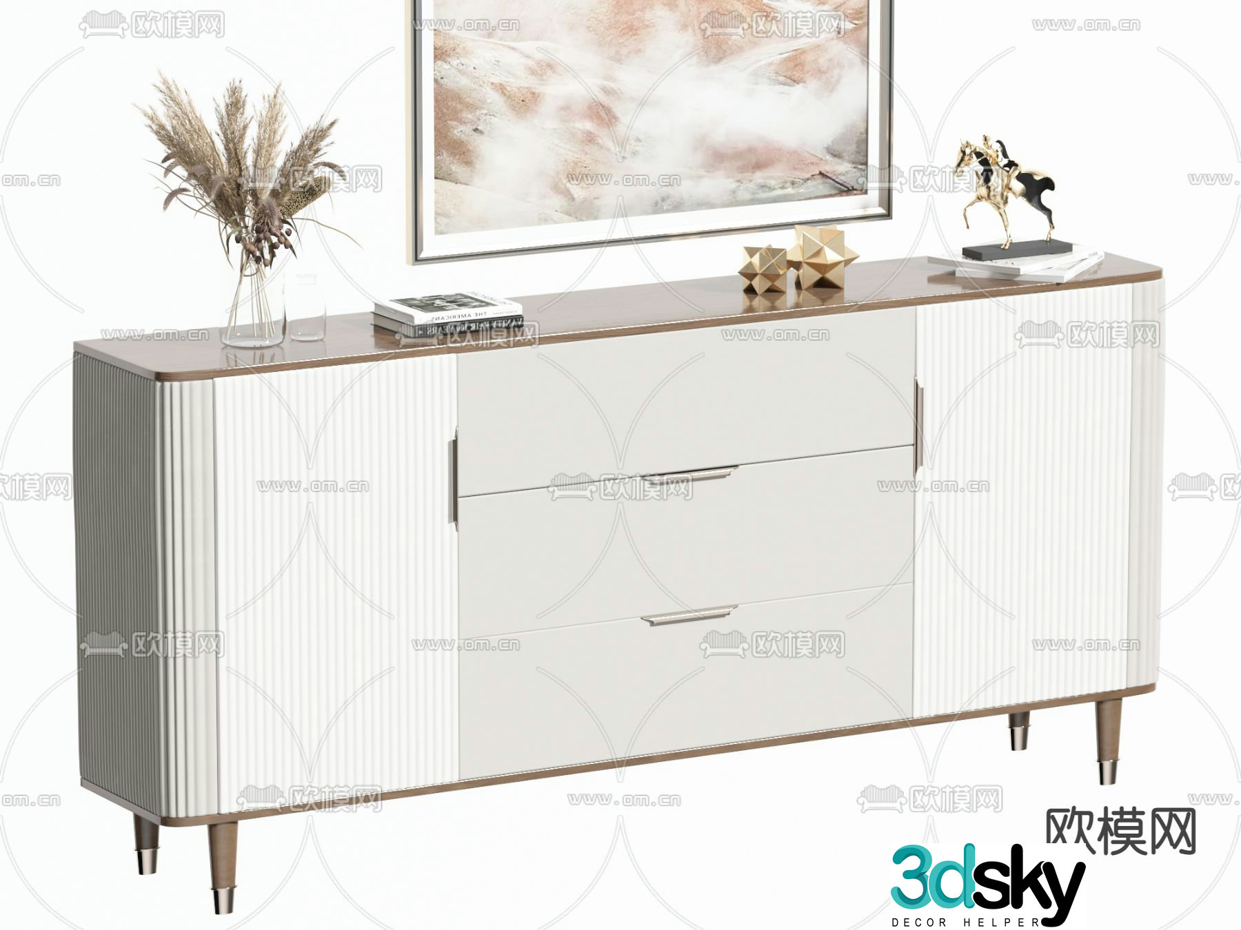 End view cabinet entrance cabinet side cabinet 3D model