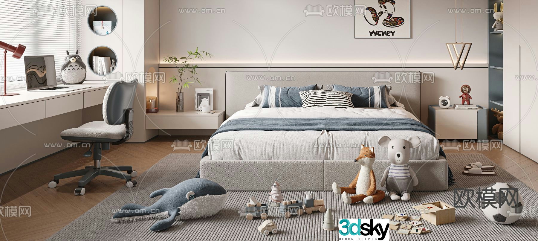 children’s bed child’s bed 3d model