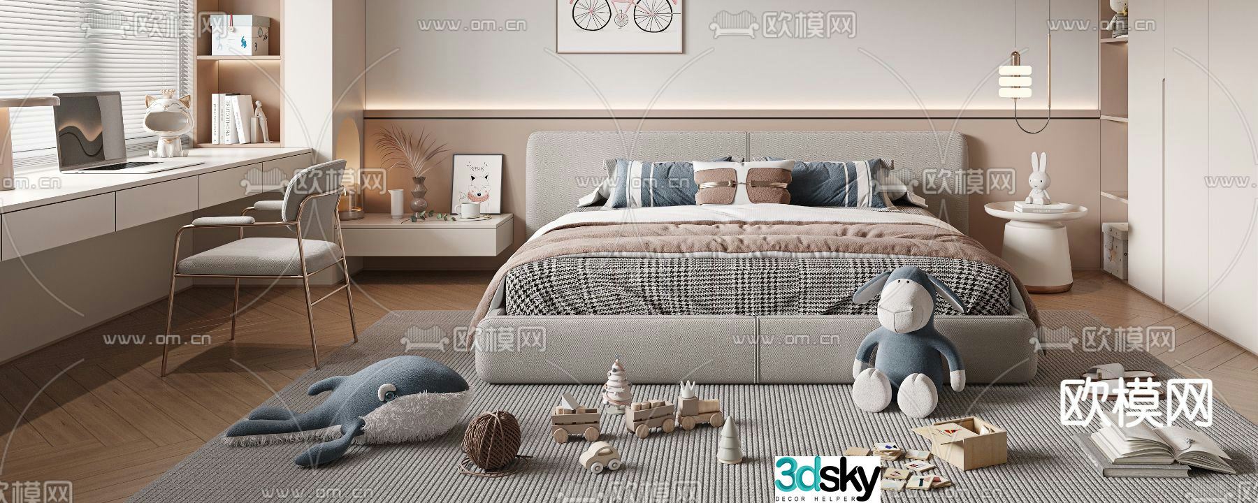children’s bed child’s bed 3d model
