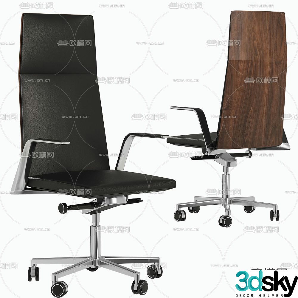 Leptos office chair executive chair 3d model