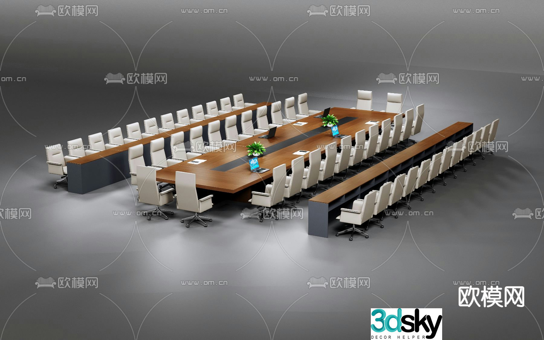Modern conference table conference table 3d model