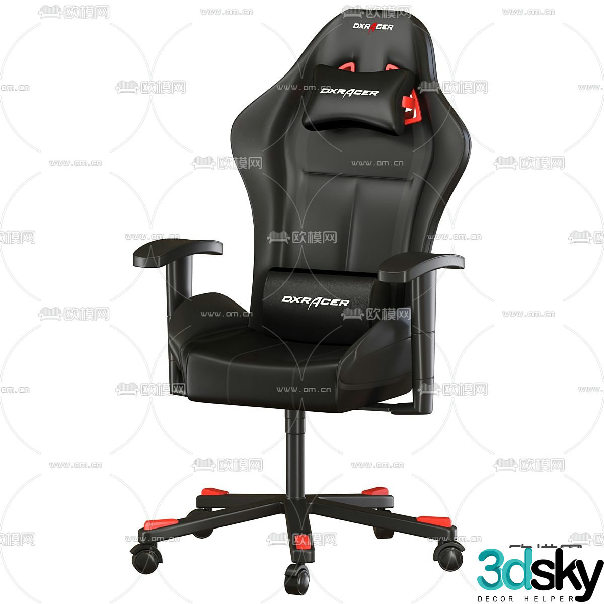 Gaming chair computer chair armchair 3d model