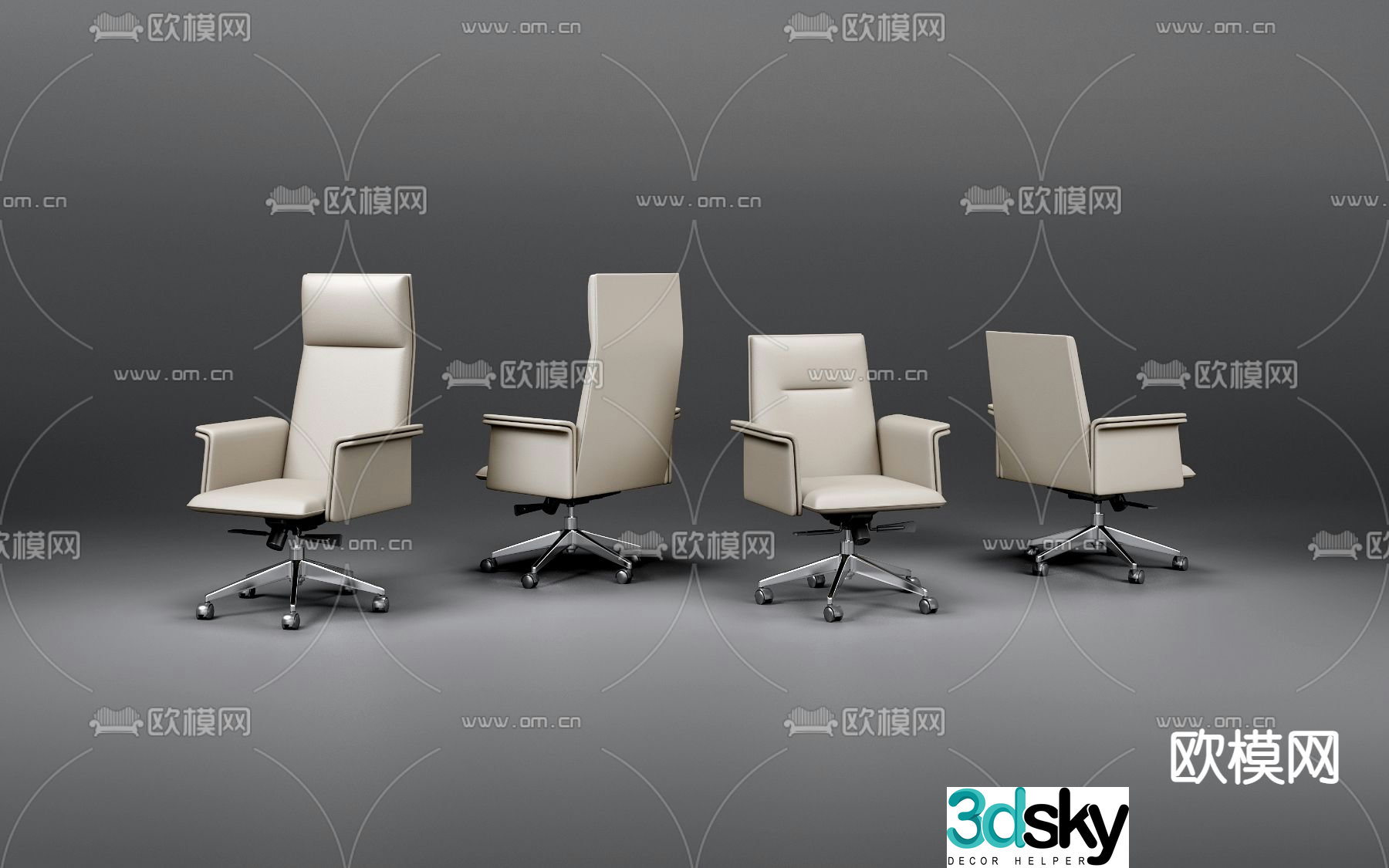 Office chair executive chair boss chair 3d model