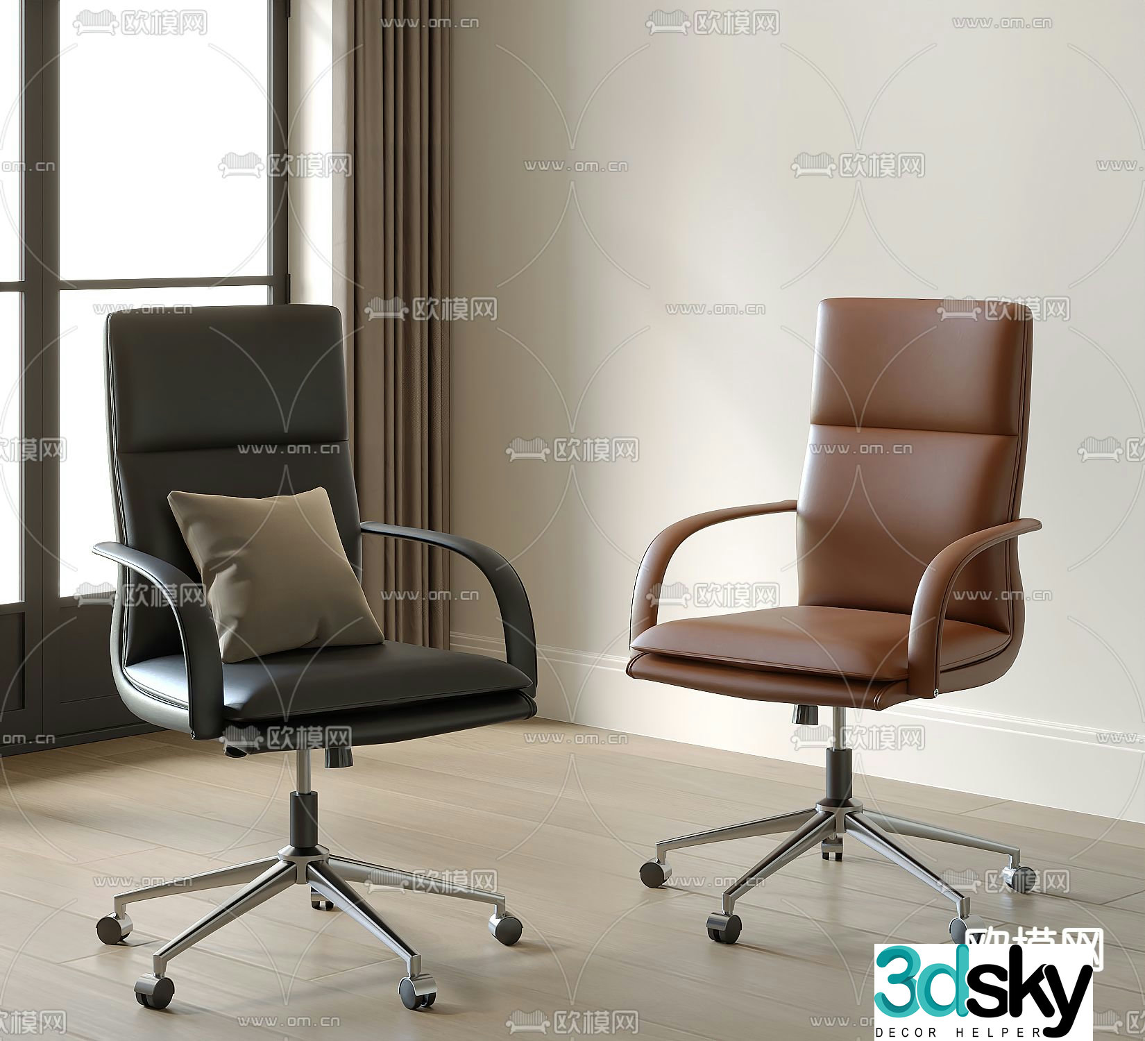 Office chair executive chair boss chair 3d model