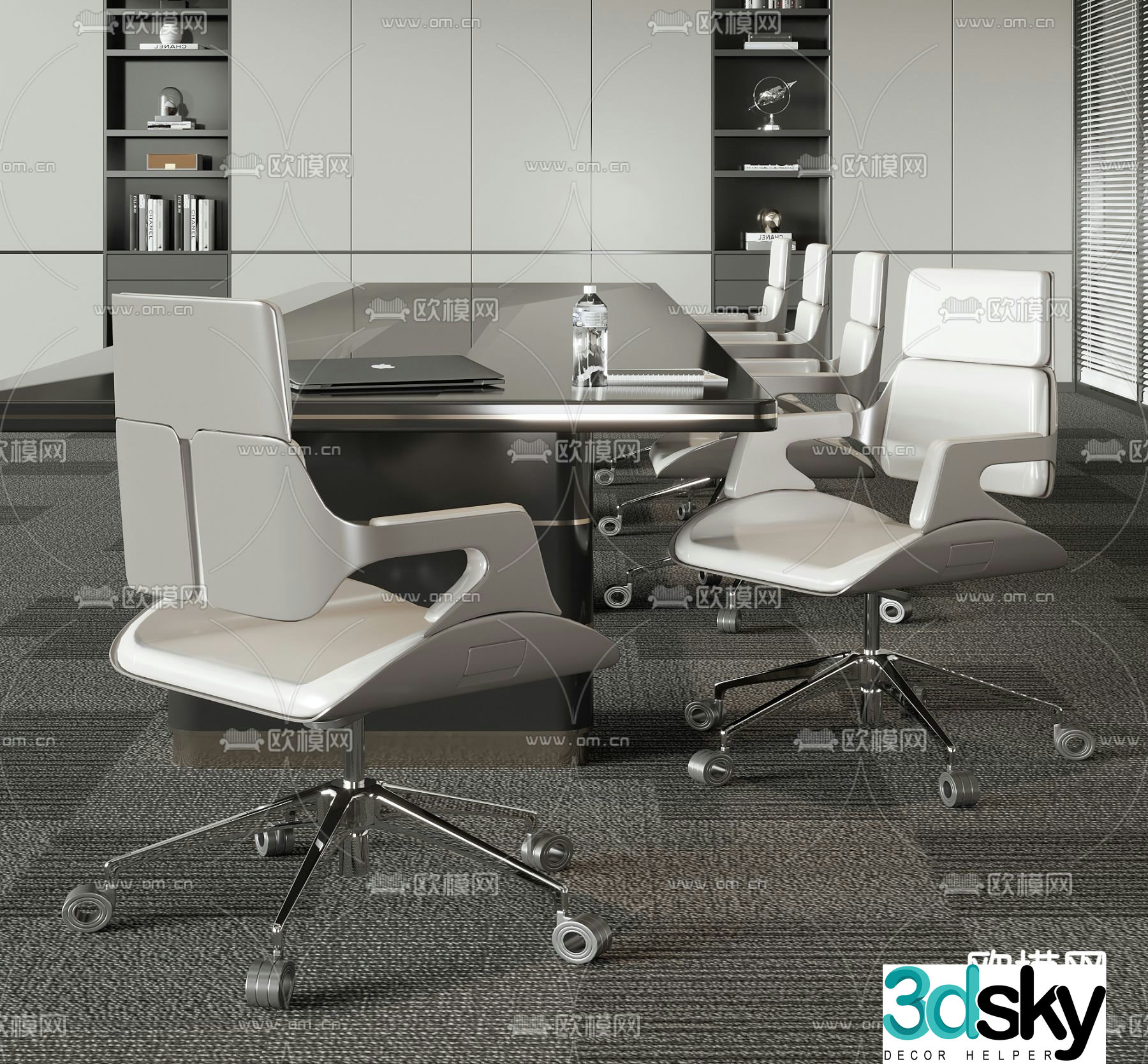Modern conference table conference table 3d model