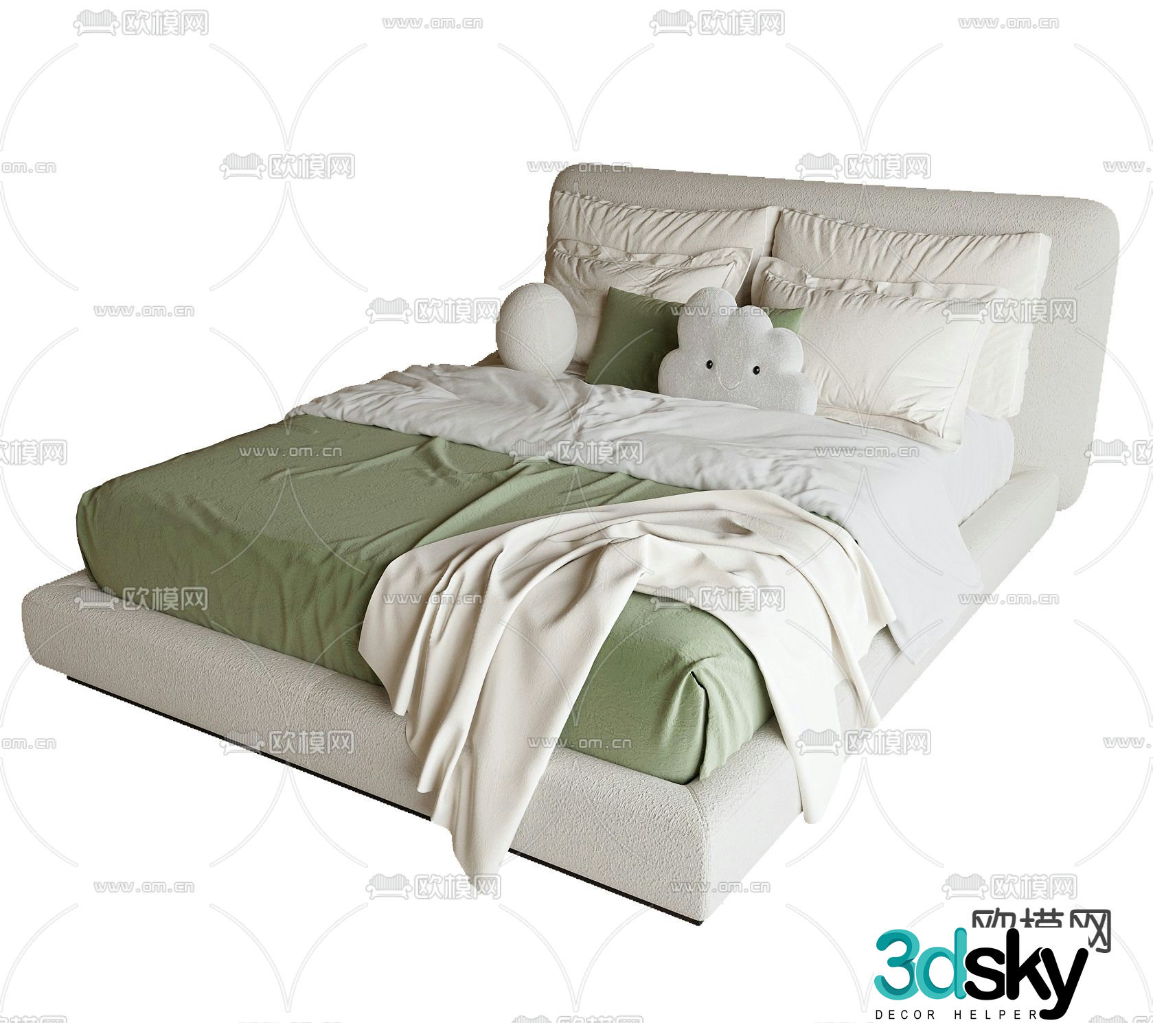 Modern children’s bed child’s bed 3d model