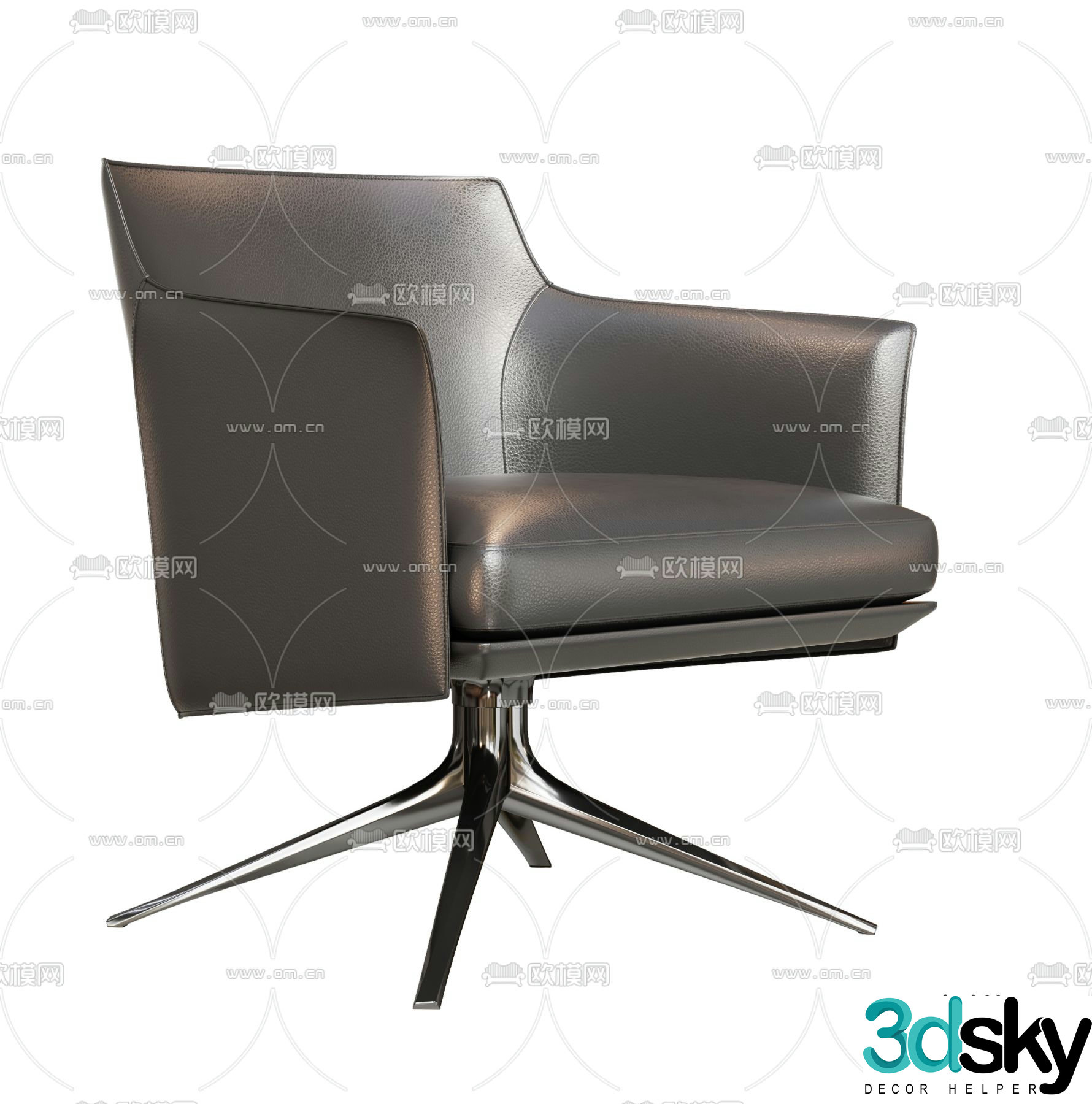 Modern office chair class chair 3d model