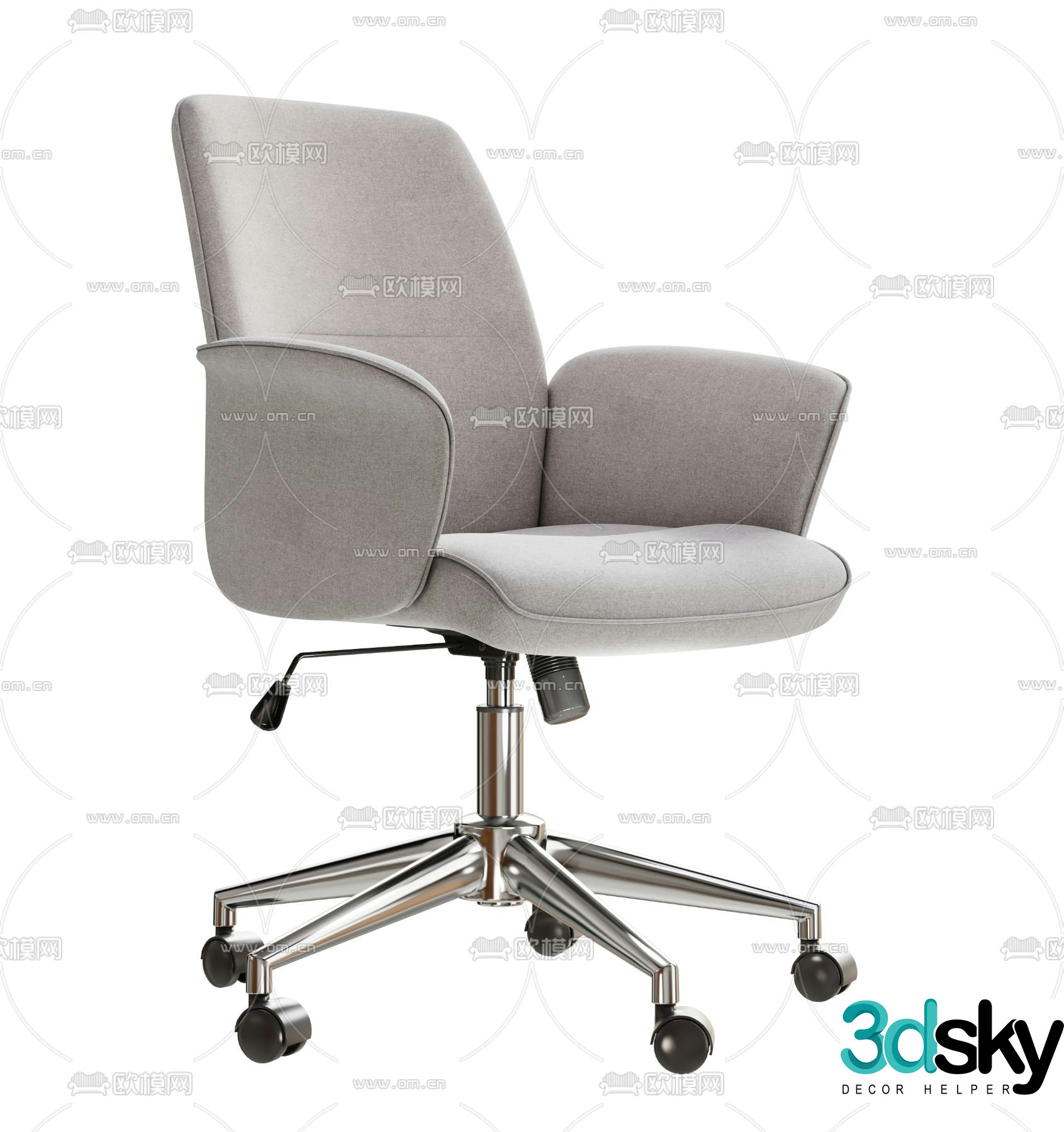 Modern office chair staff chair shift chair 3d model