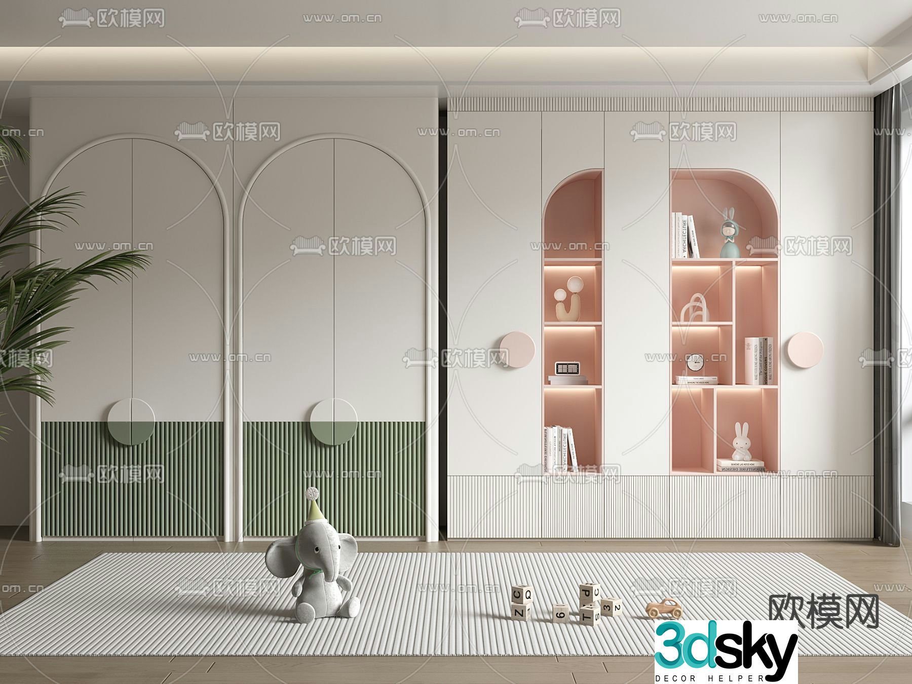 Children’s wardrobe 3d model