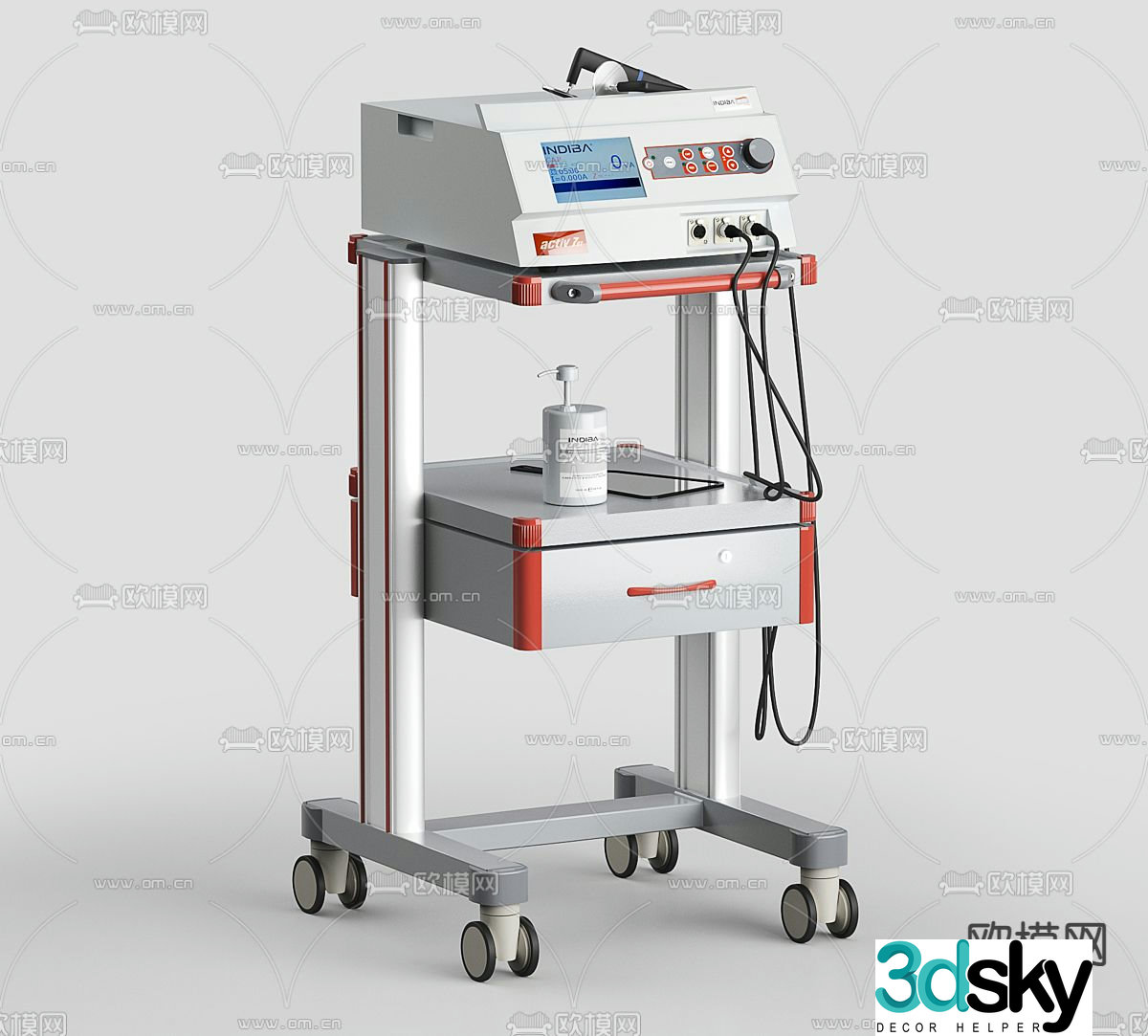 medical instrument treatment instrument 3d model