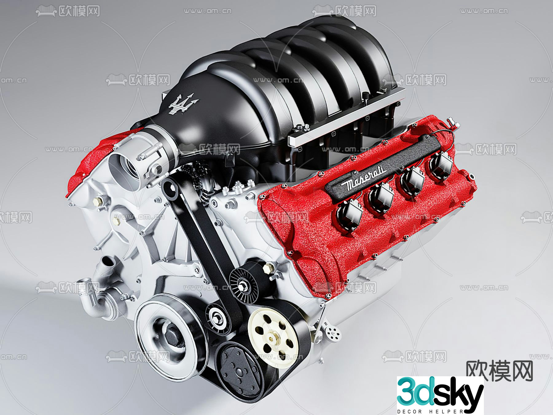 car engine 3d model