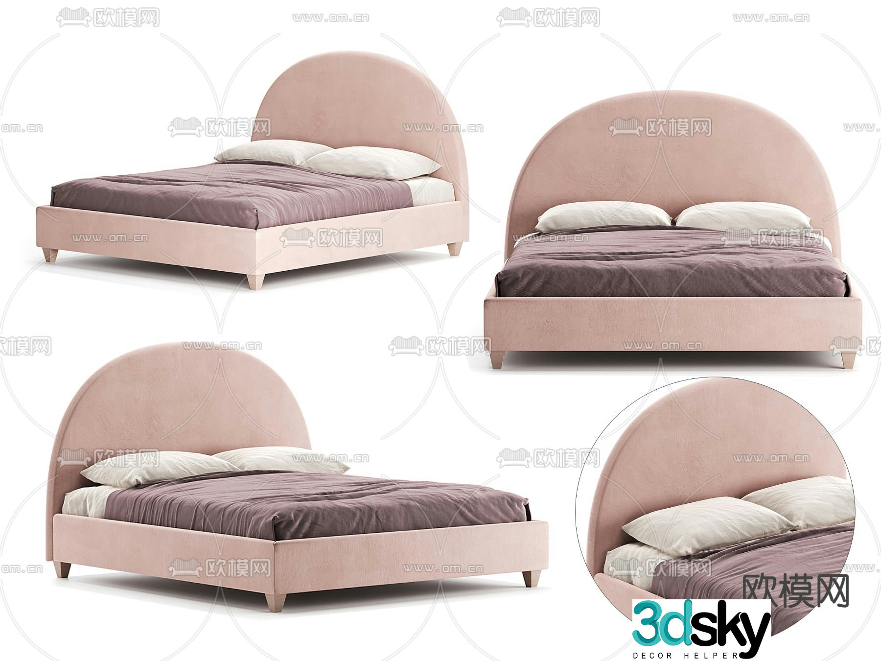 Children’s bed single bed 3d model