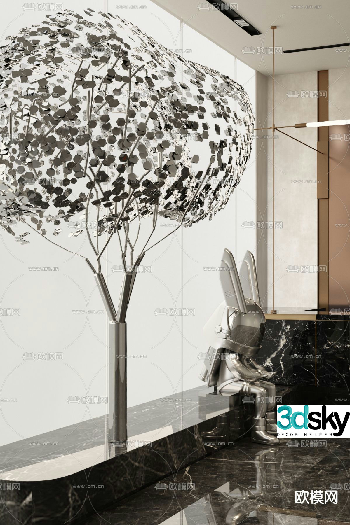 Damai Design Trendy Sculpture 3D Model