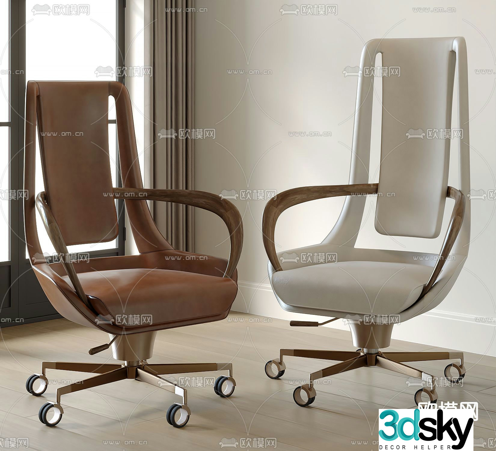Office chair executive chair boss chair 3d model