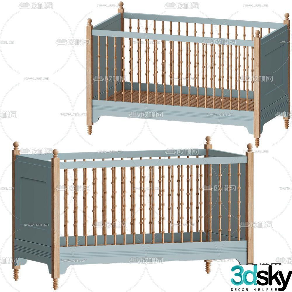 Sofia crib 3d model