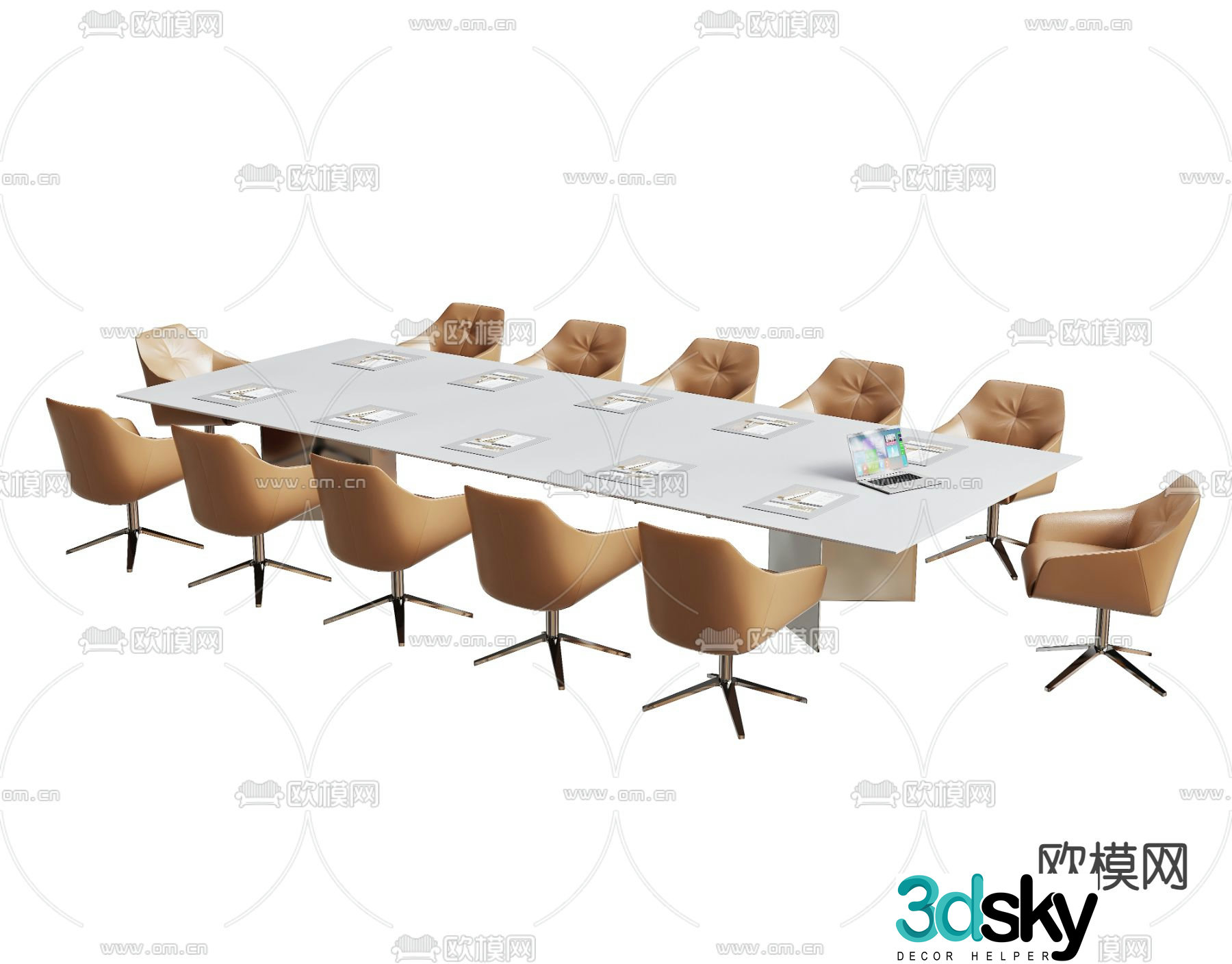 Modern conference table conference table 3d model