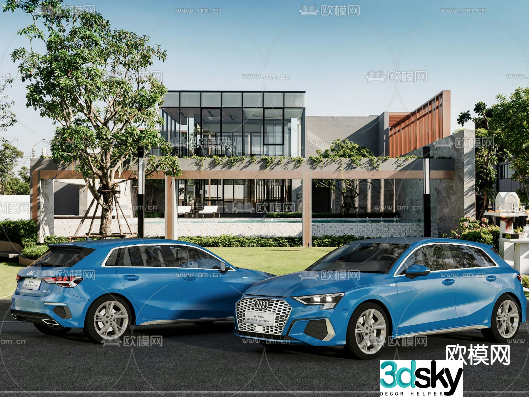 Audi car 3d model