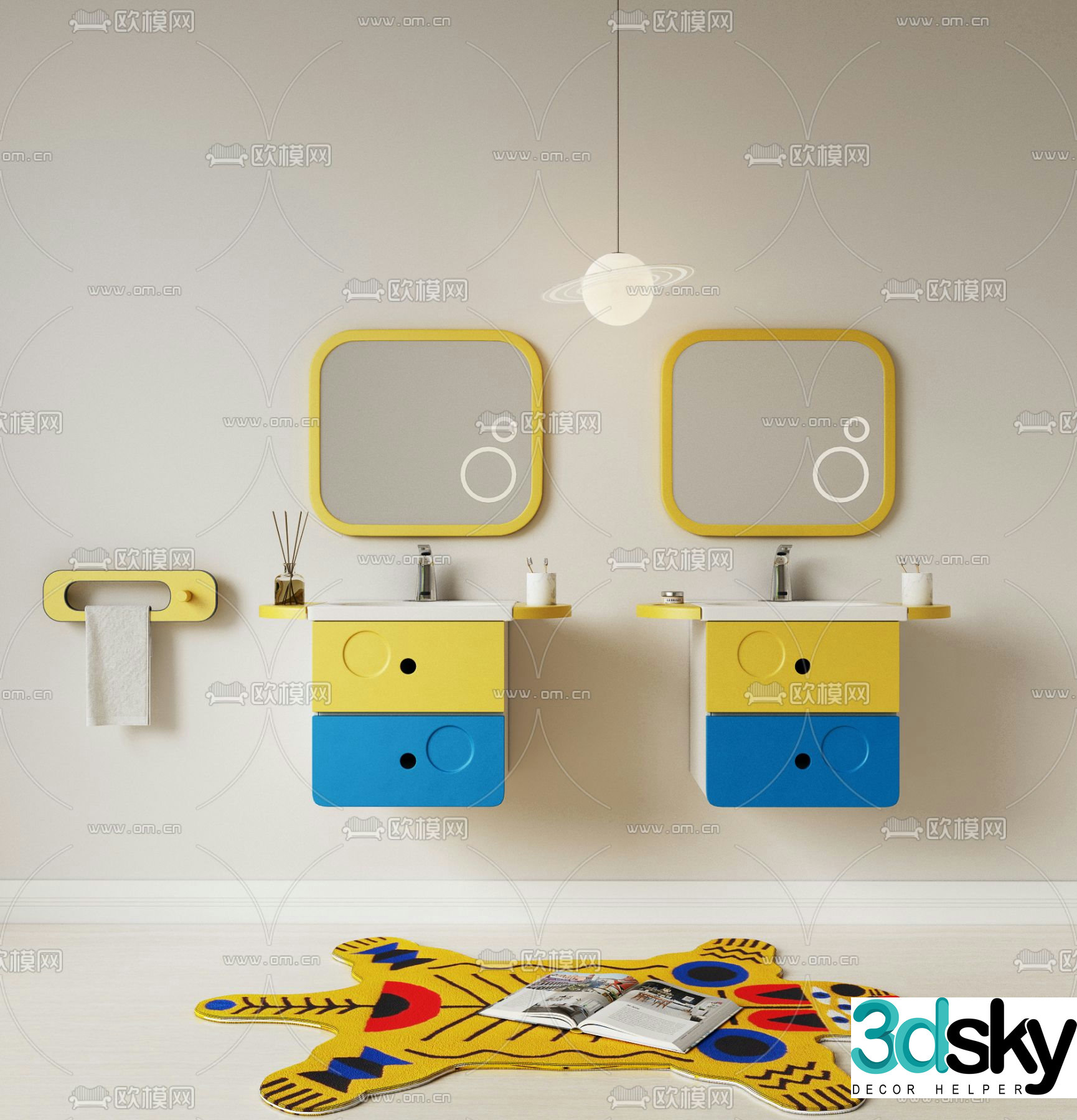 Children’s wash basin wash basin 3d model