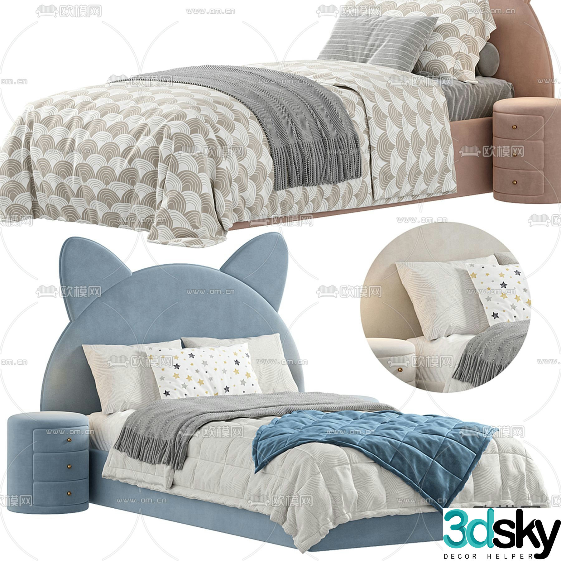 children’s bed child’s bed 3d model