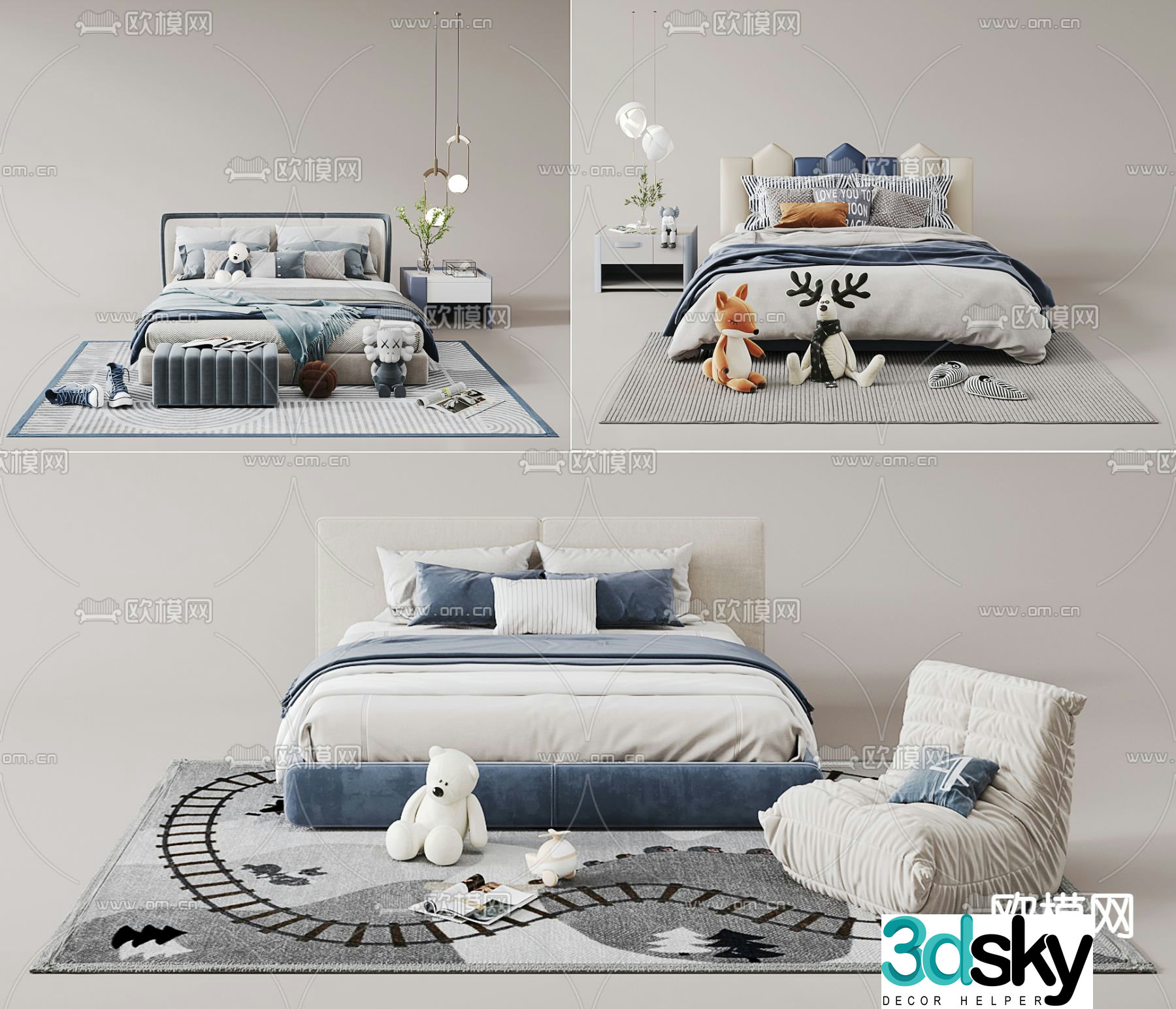 children’s bed child’s bed 3d model
