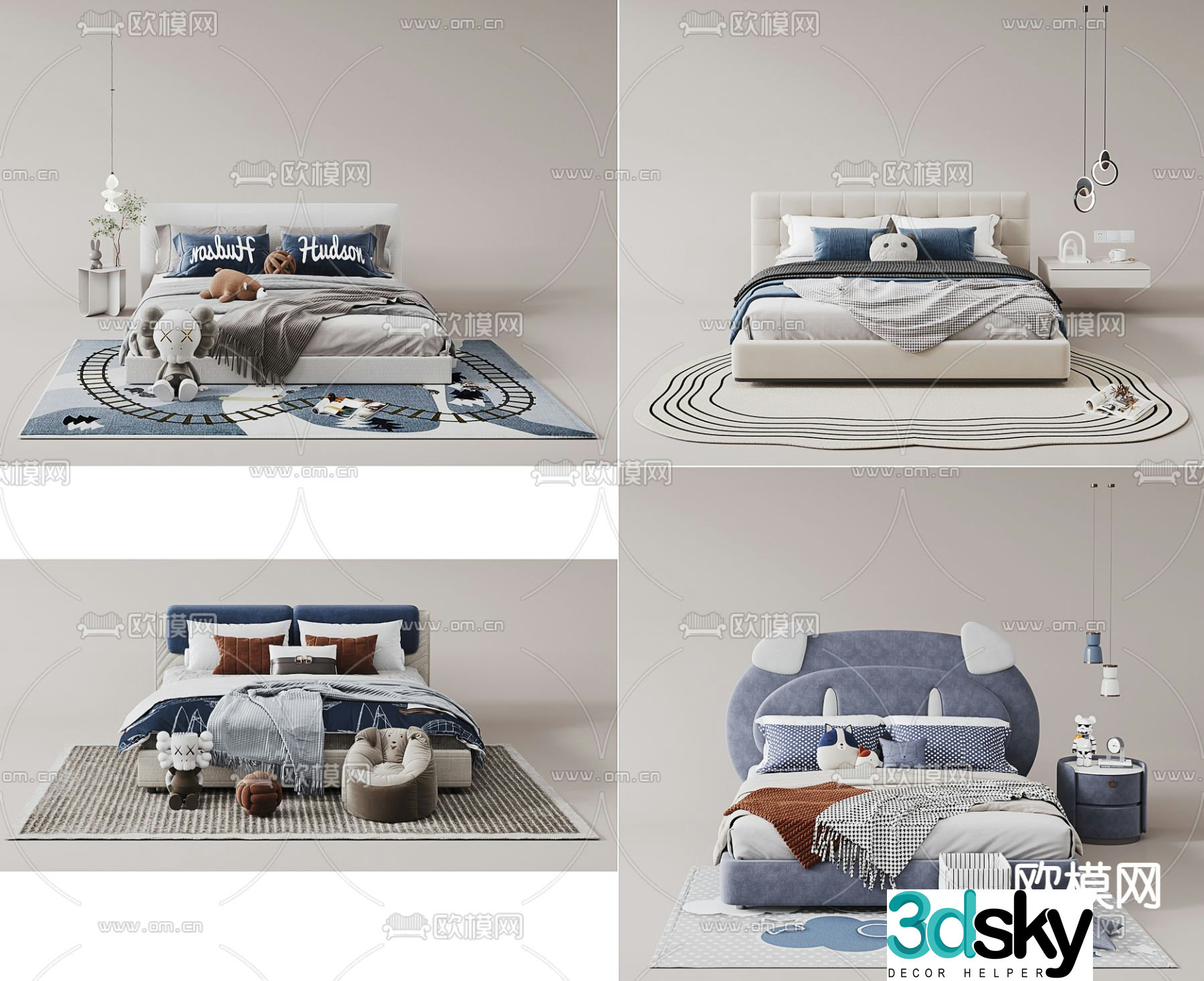 children’s bed child’s bed 3d model