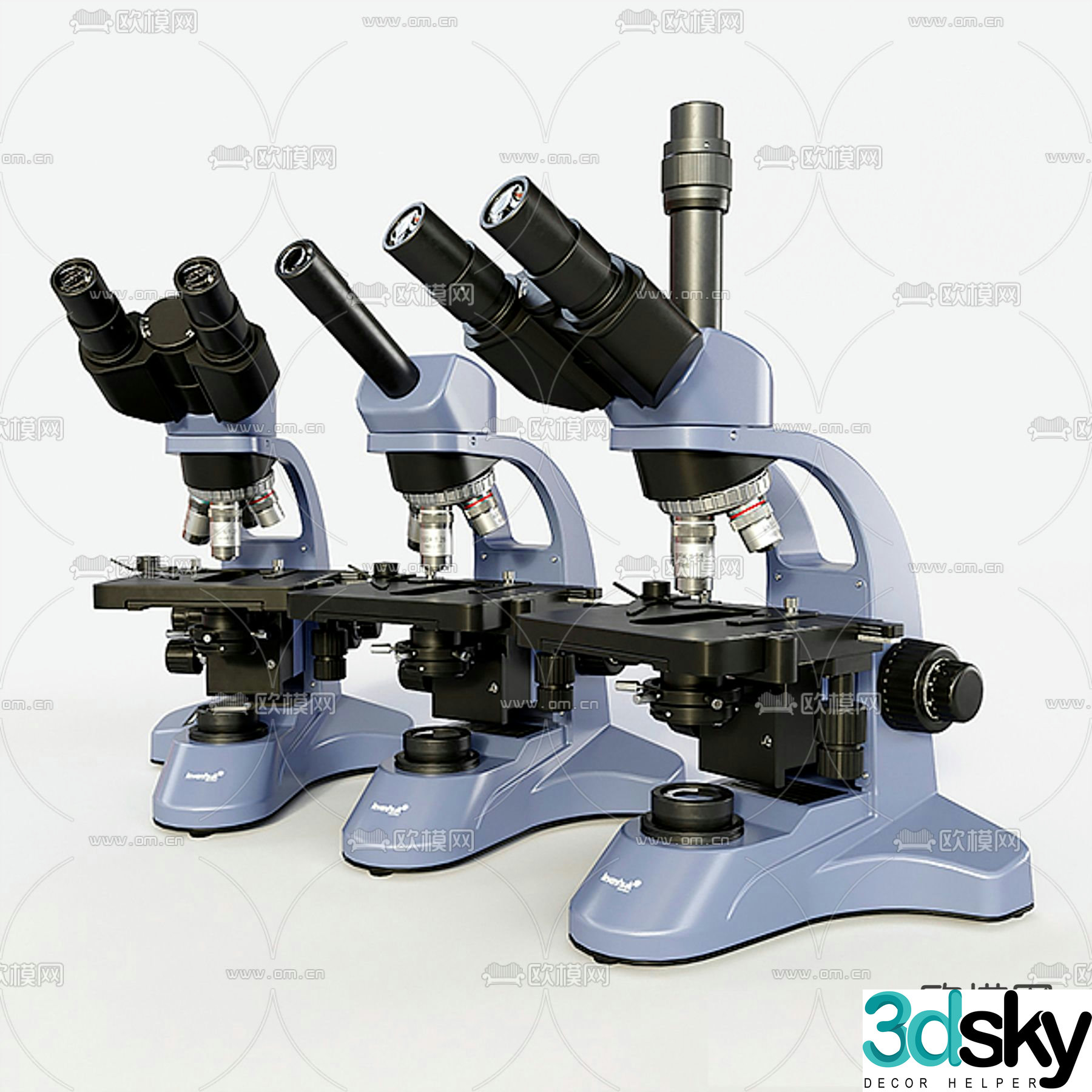 microscope 3d model