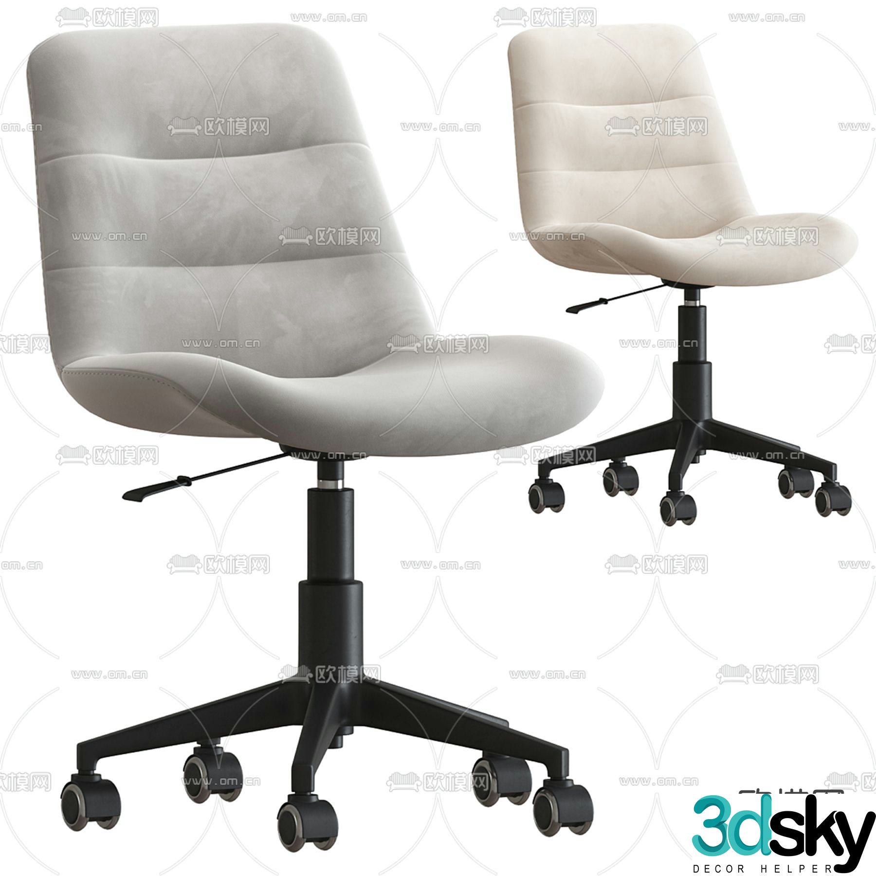 Office chair conference chair staff chair 3d model