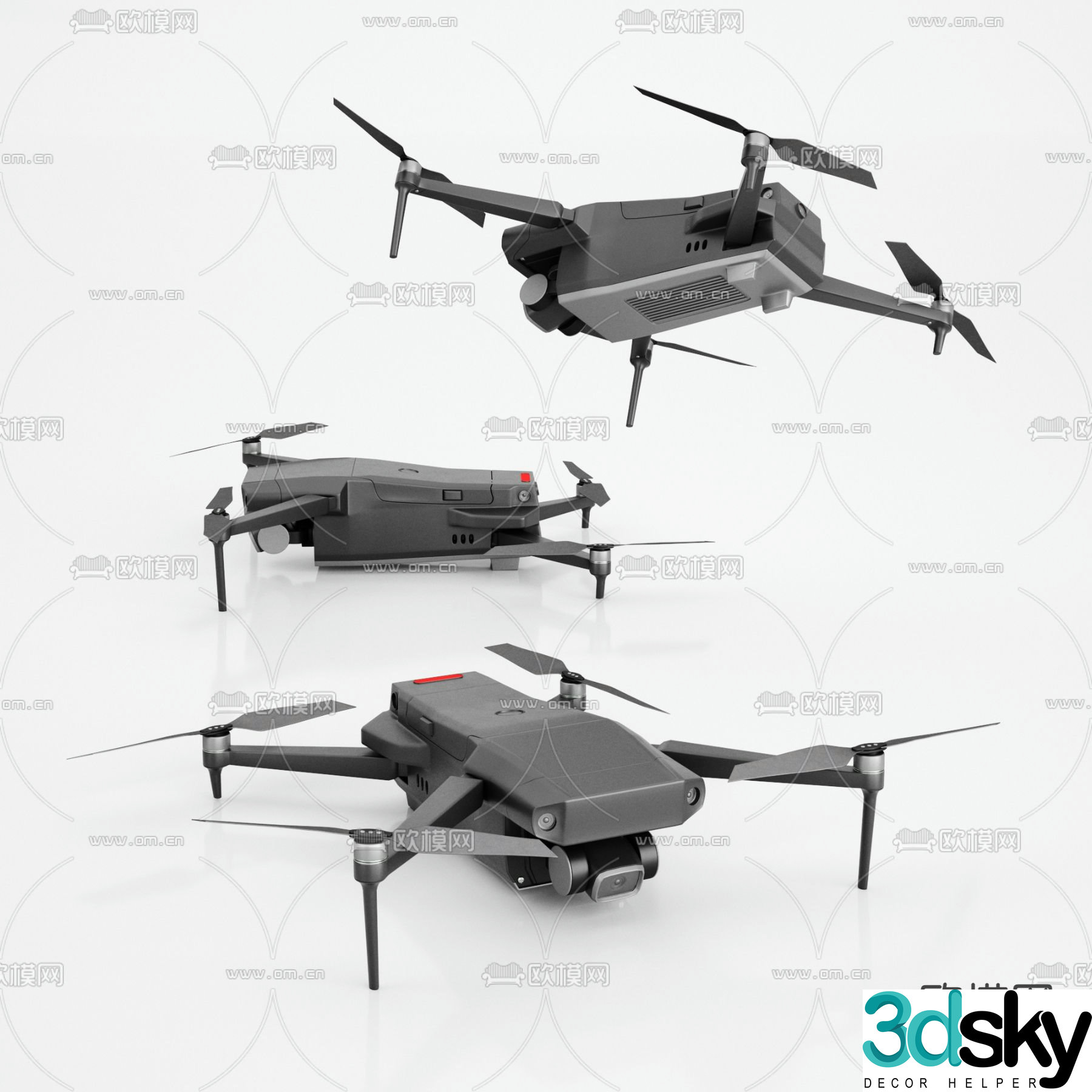 drone aircraft 3d model