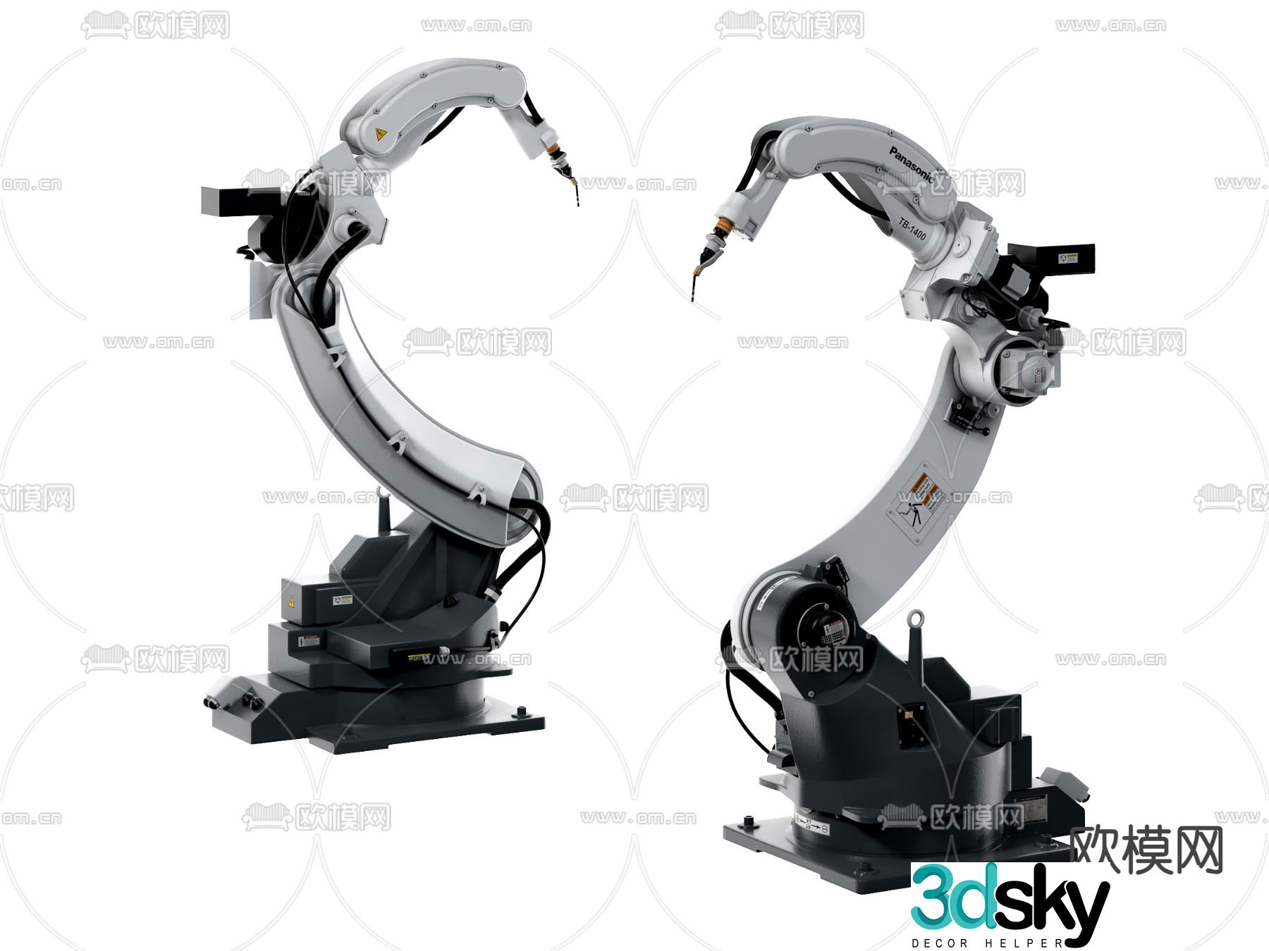 Industrial robotic arm robotic arm 3d model