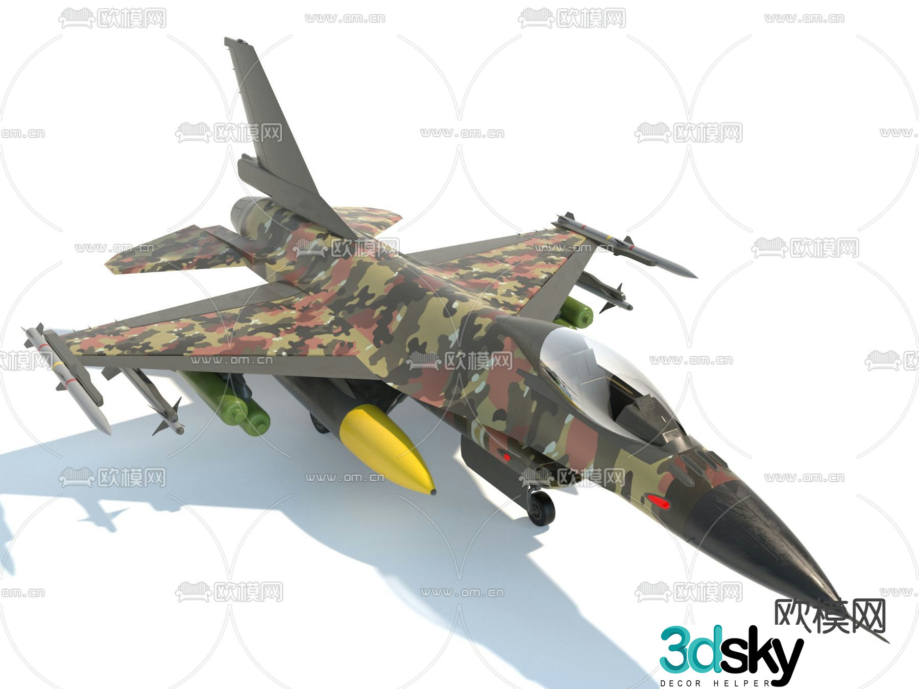 fighter bomber 3d model