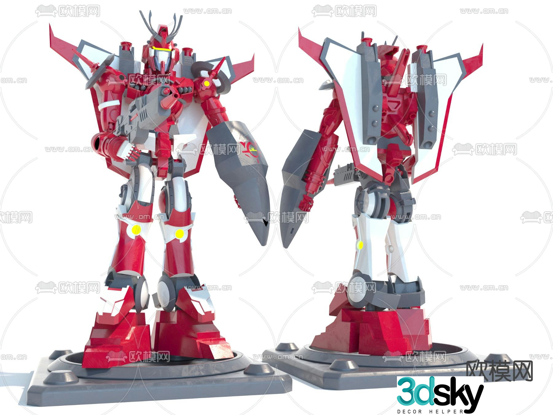 Robot Toy Transformers Figure 3D Model
