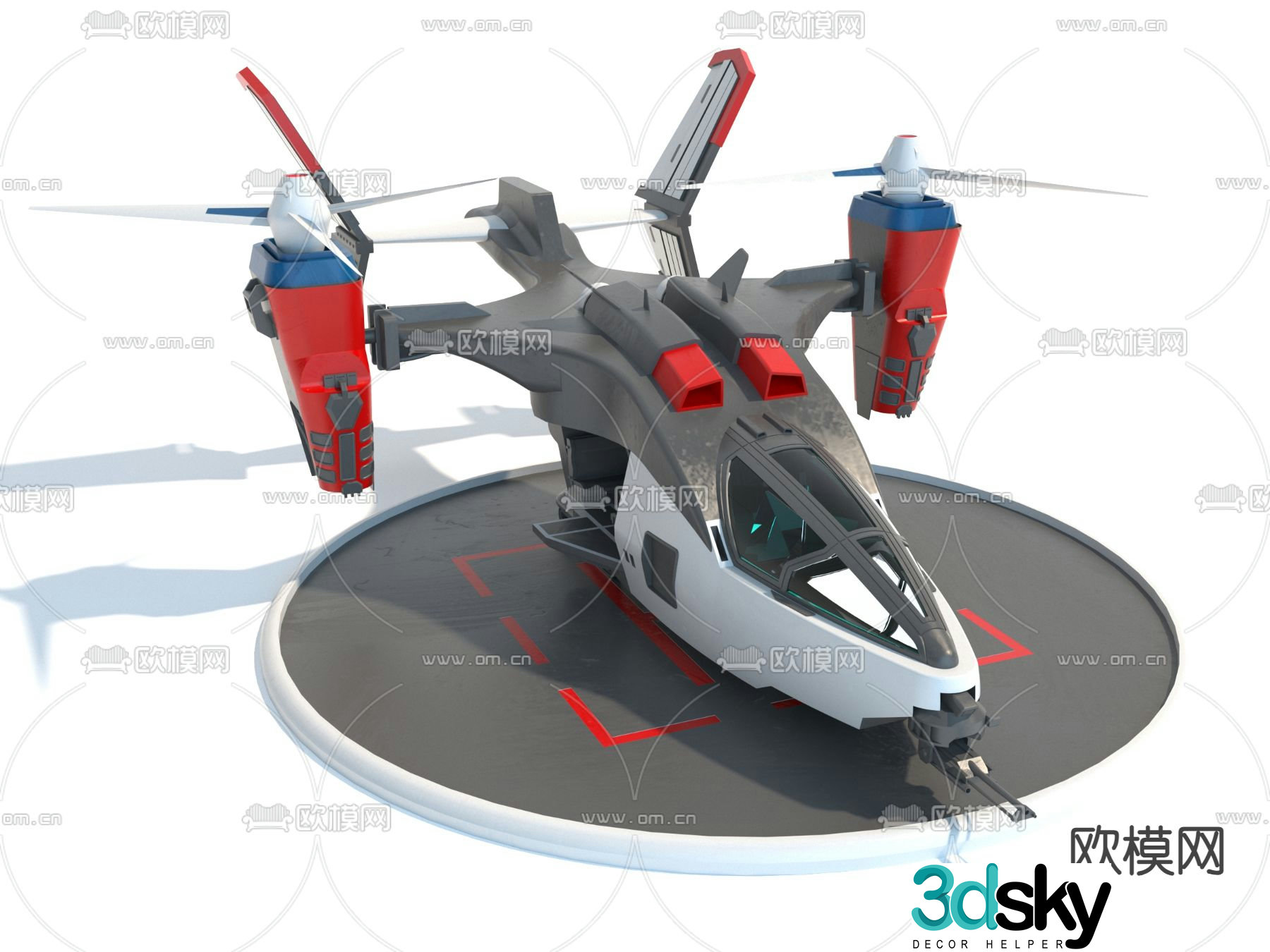 aircraft fighter reconnaissance aircraft 3d model