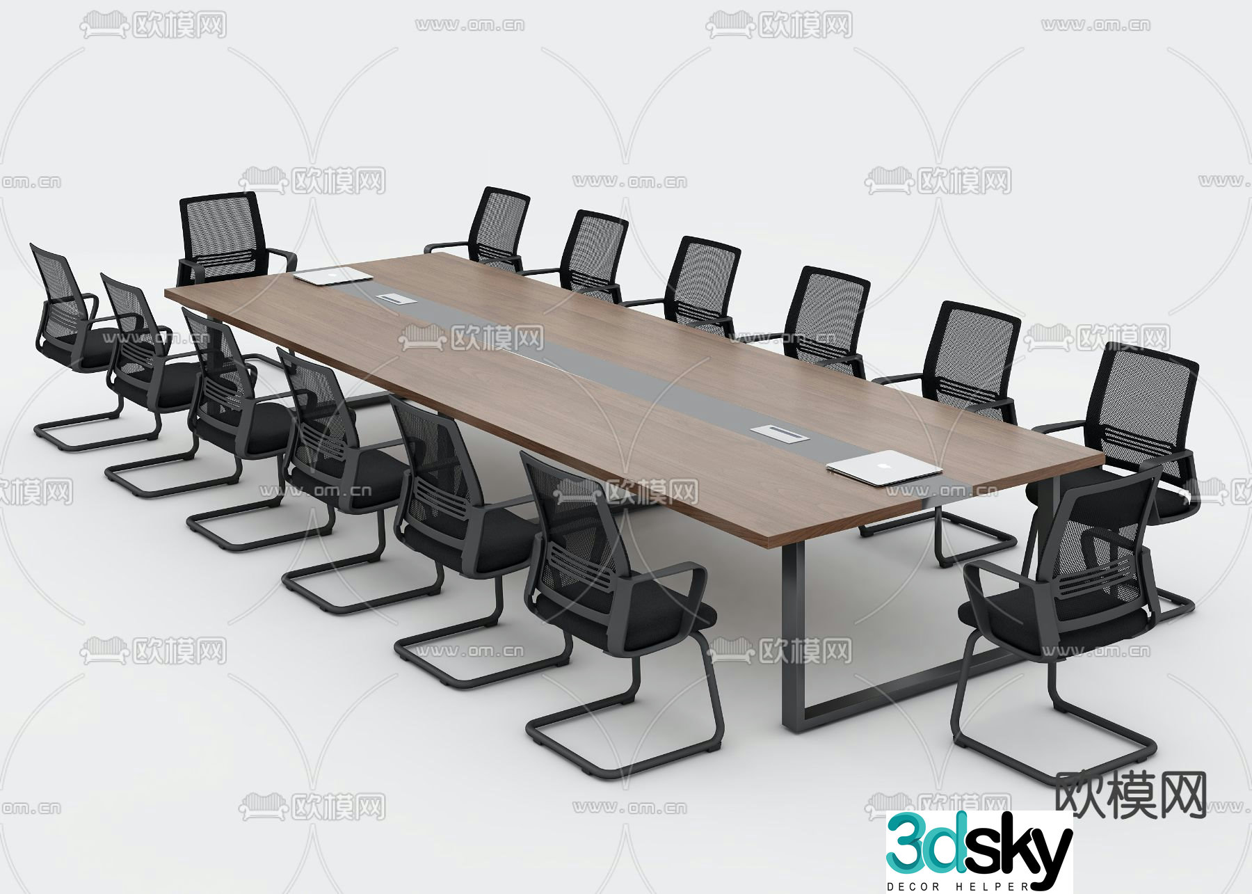 Modern conference table conference table 3d model