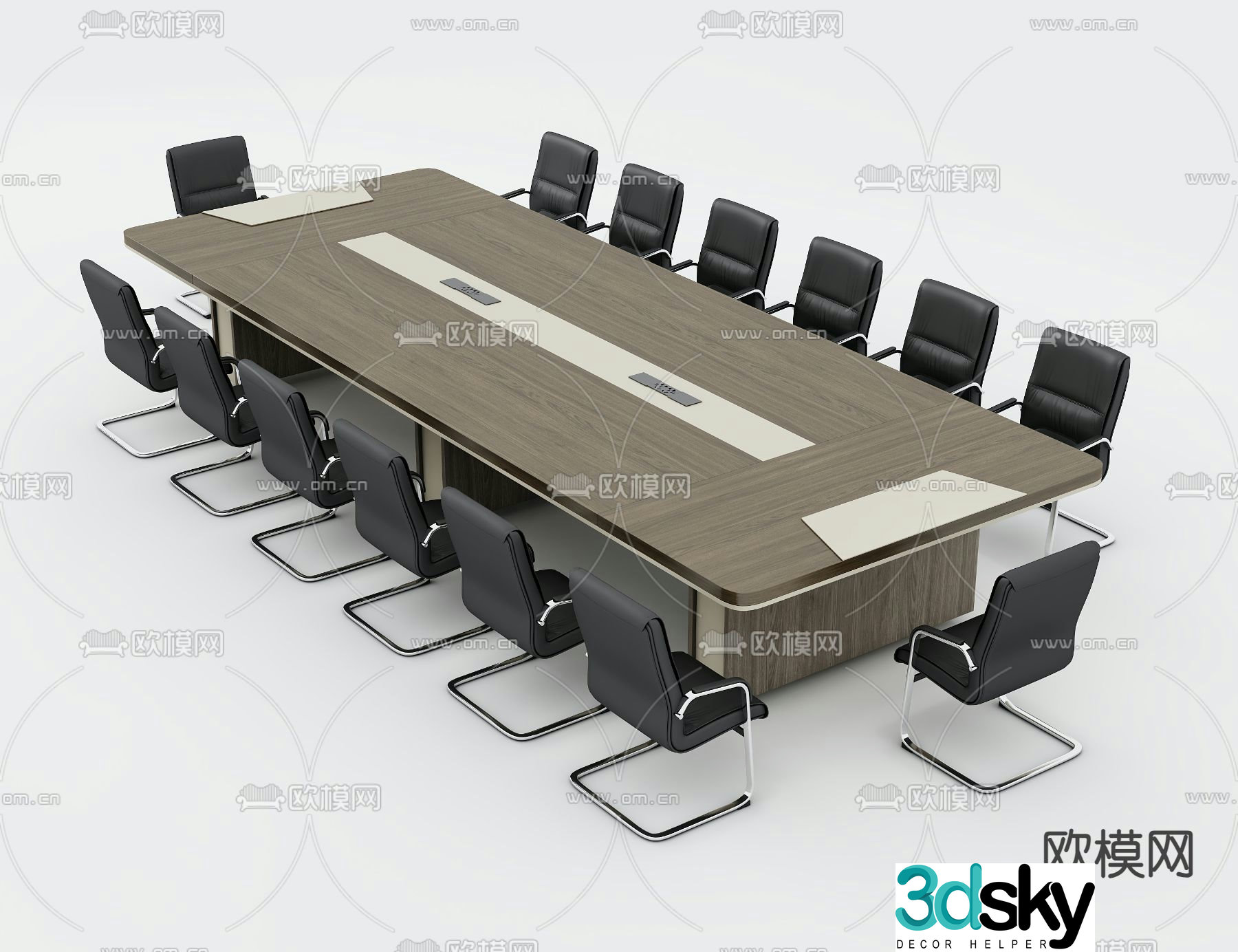 Modern conference table conference table 3d model