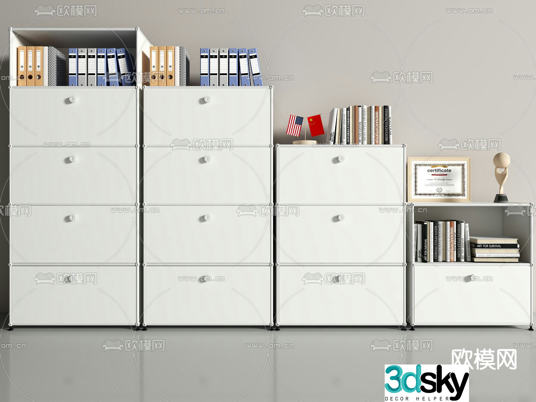 File cabinet information cabinet filing cabinet storage cabinet 3d model